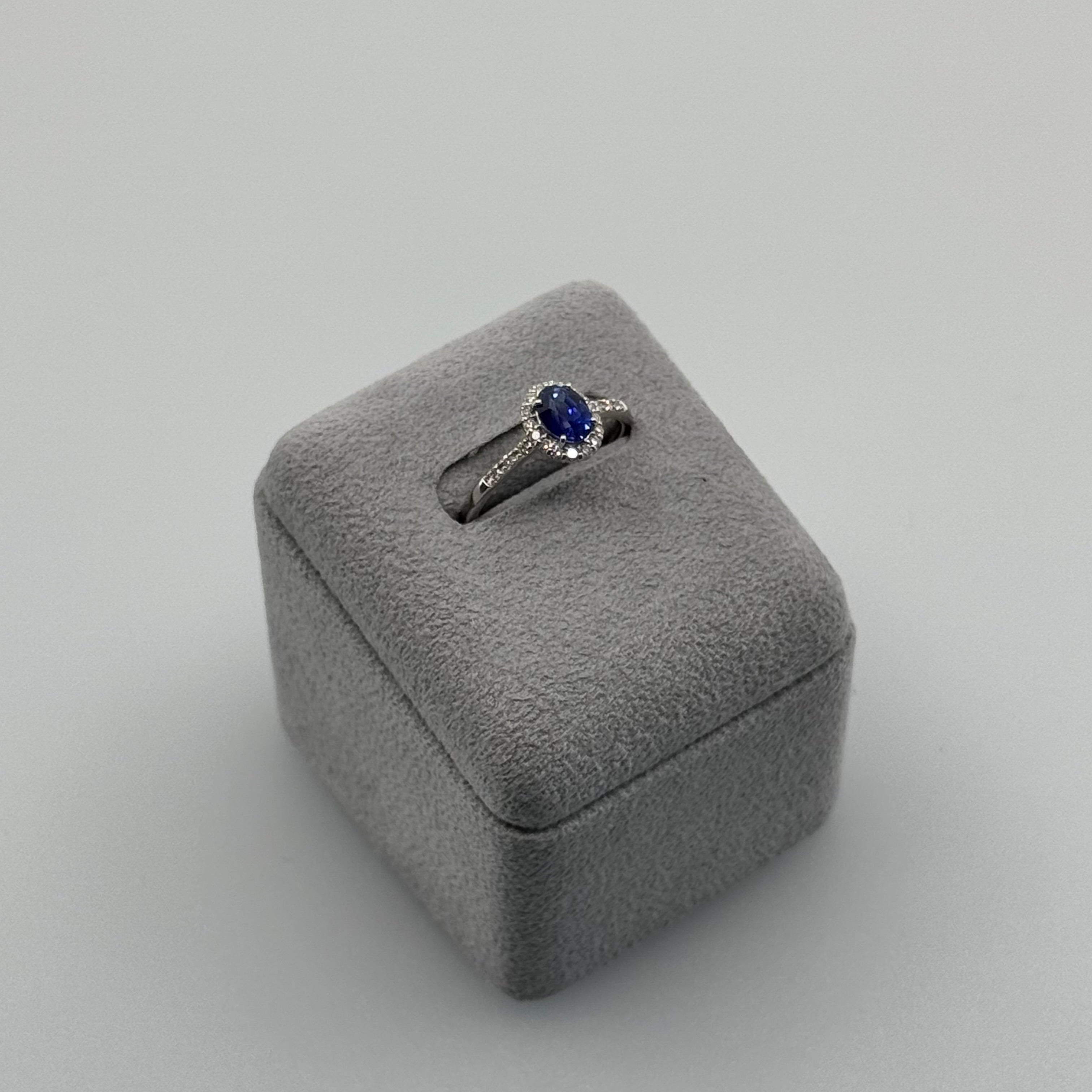 ［一点物］リング サファイア 0.8ct OV PT