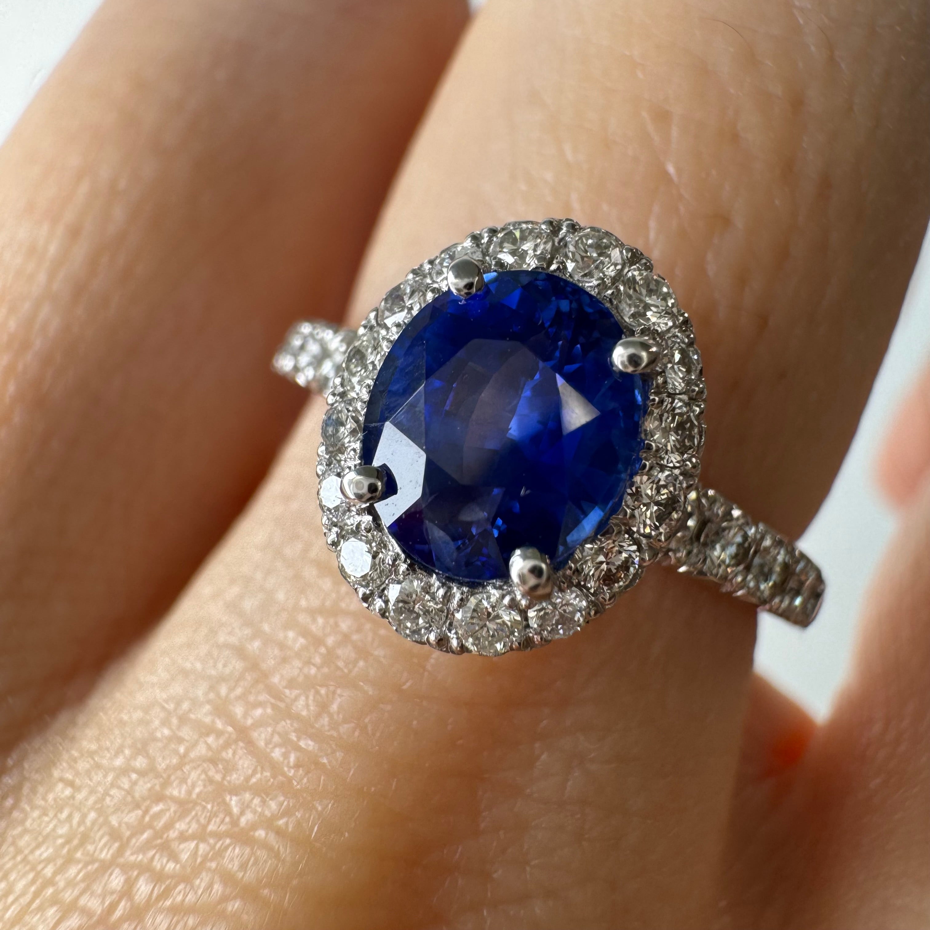 109［一点物］リング ブルーサファイア 1.4ct前後 OV PT