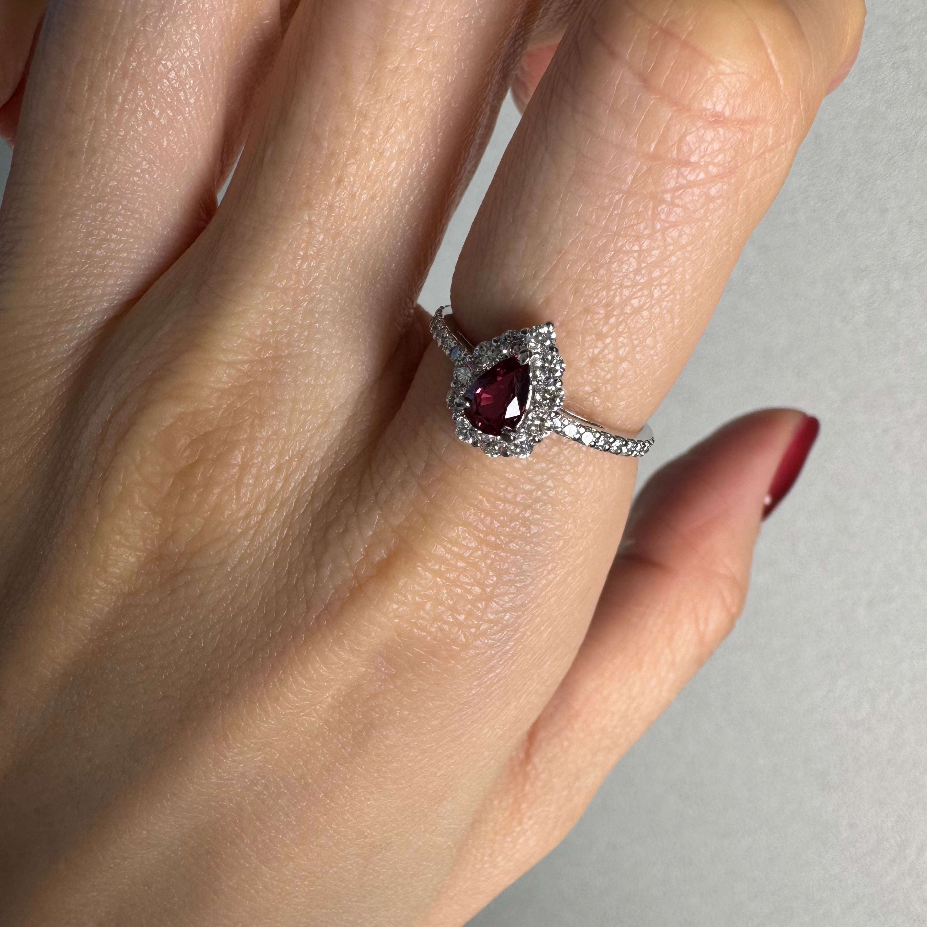 87［一点物］リング ノーヒートピジョンブラッド PS PT