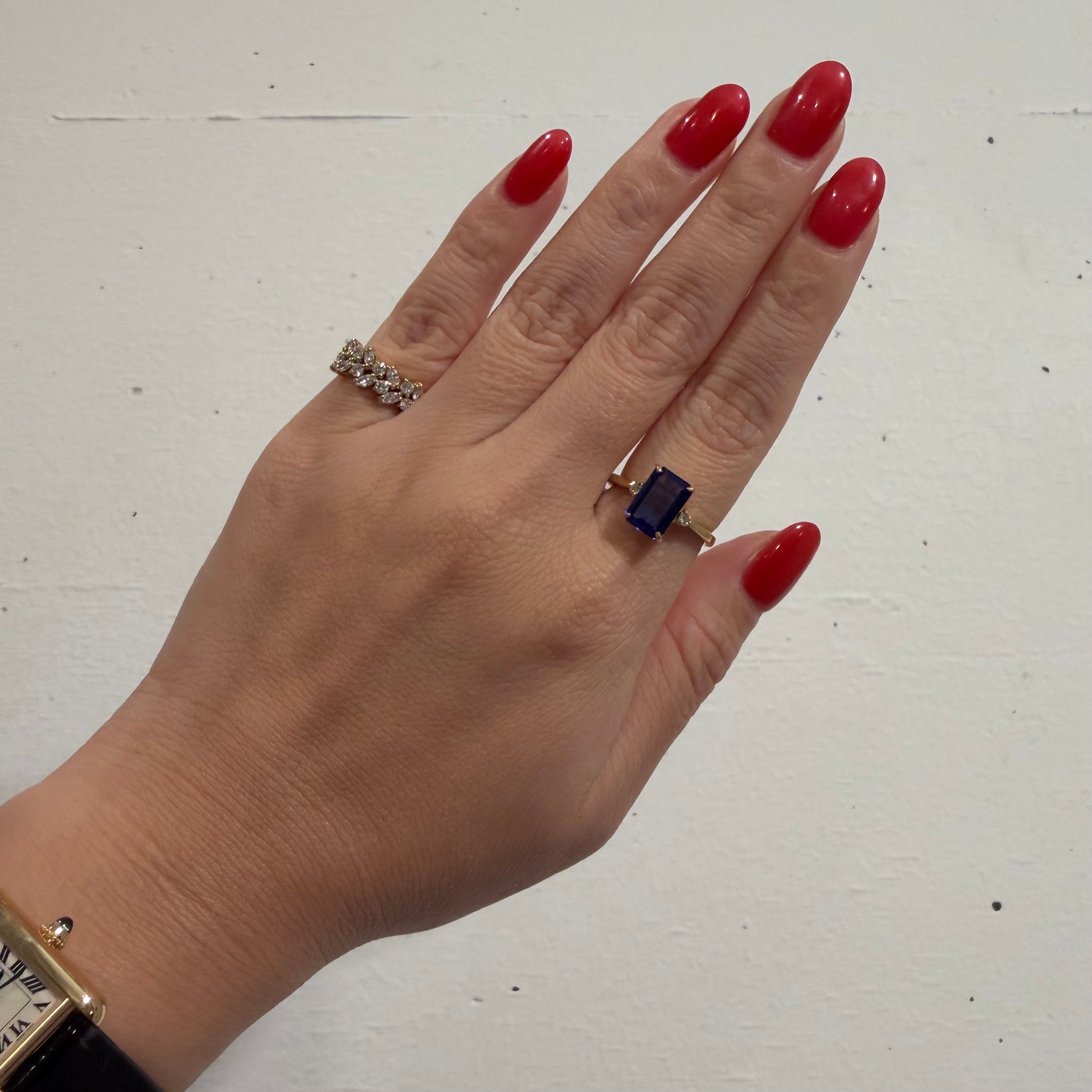 [新作/個数限定/BONBON］リング タンザナイト OV/EM