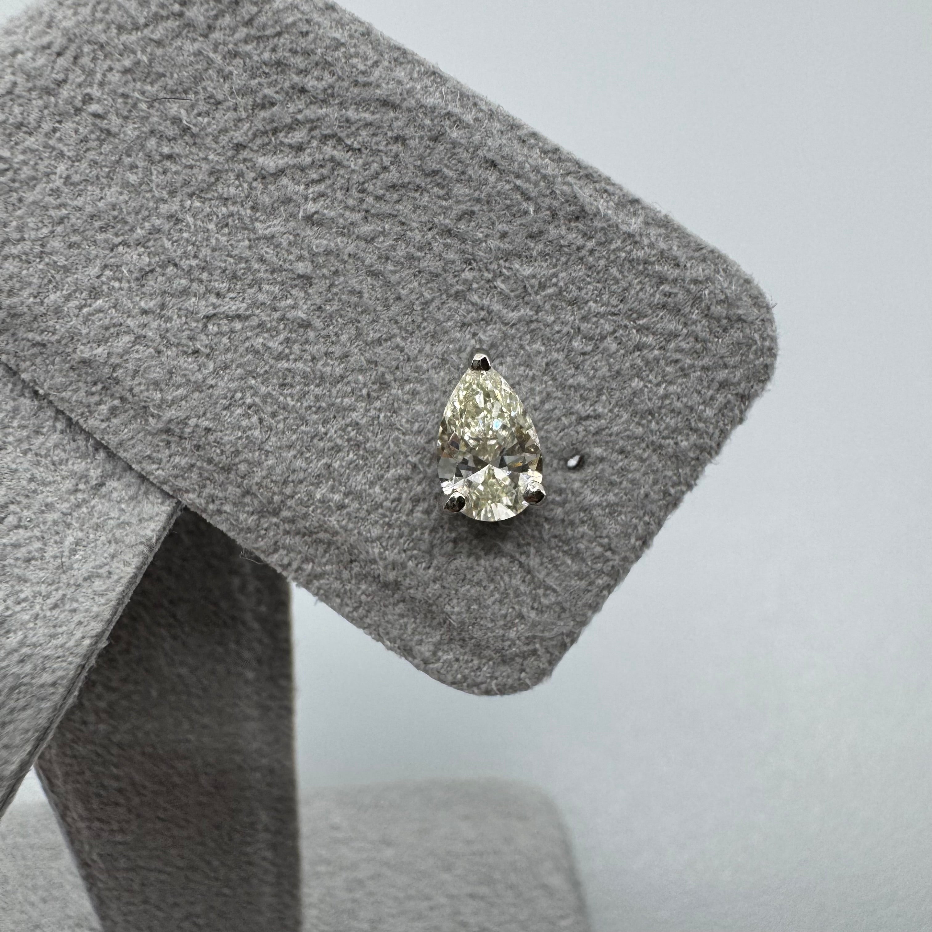 ［一点物/コリンヌ］ピアス ダイヤ 0.5ct×2 PS PT