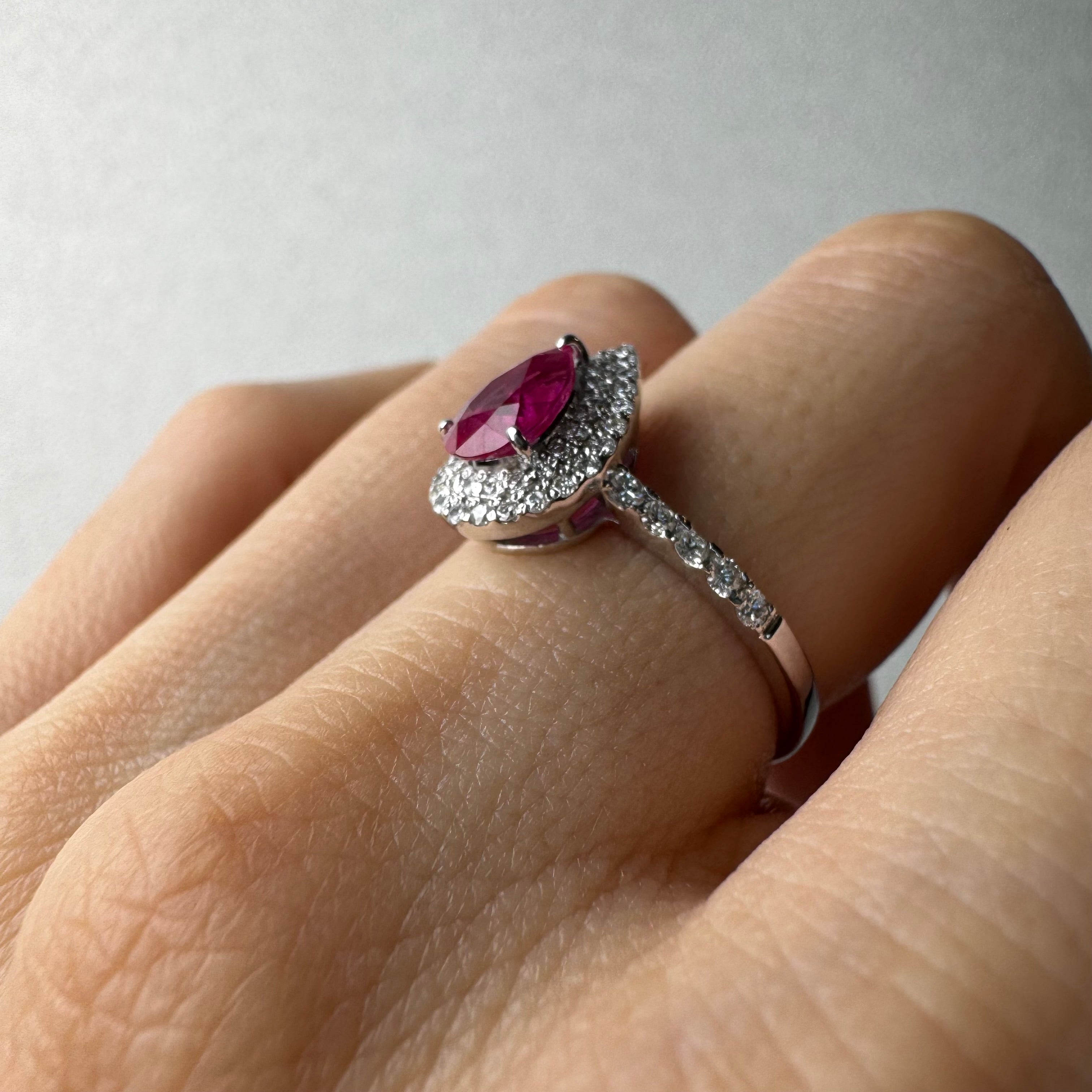 85［一点物］リング ルビー 1.0ct前後 PS PT