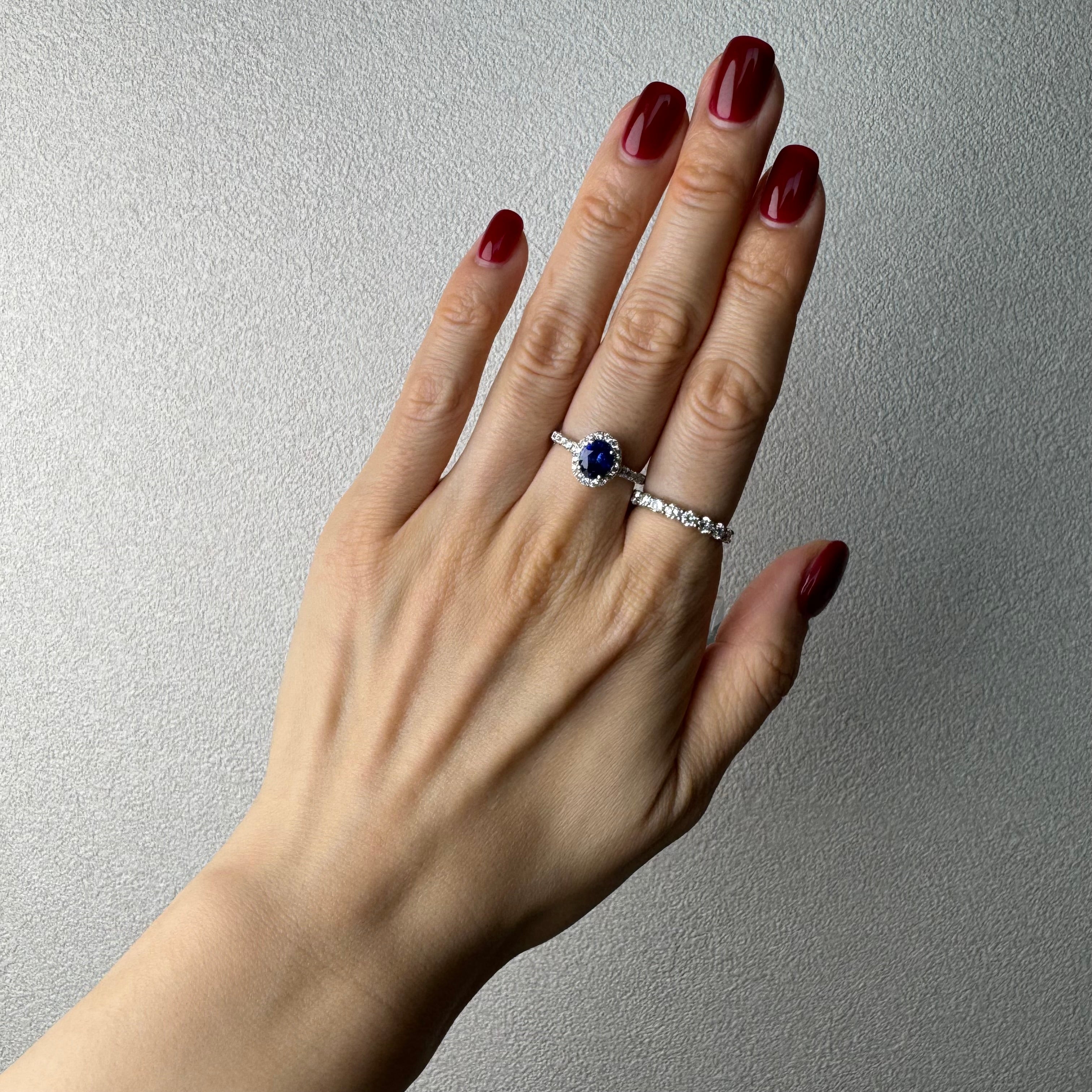 109［一点物］リング ブルーサファイア 1.4ct前後 OV PT