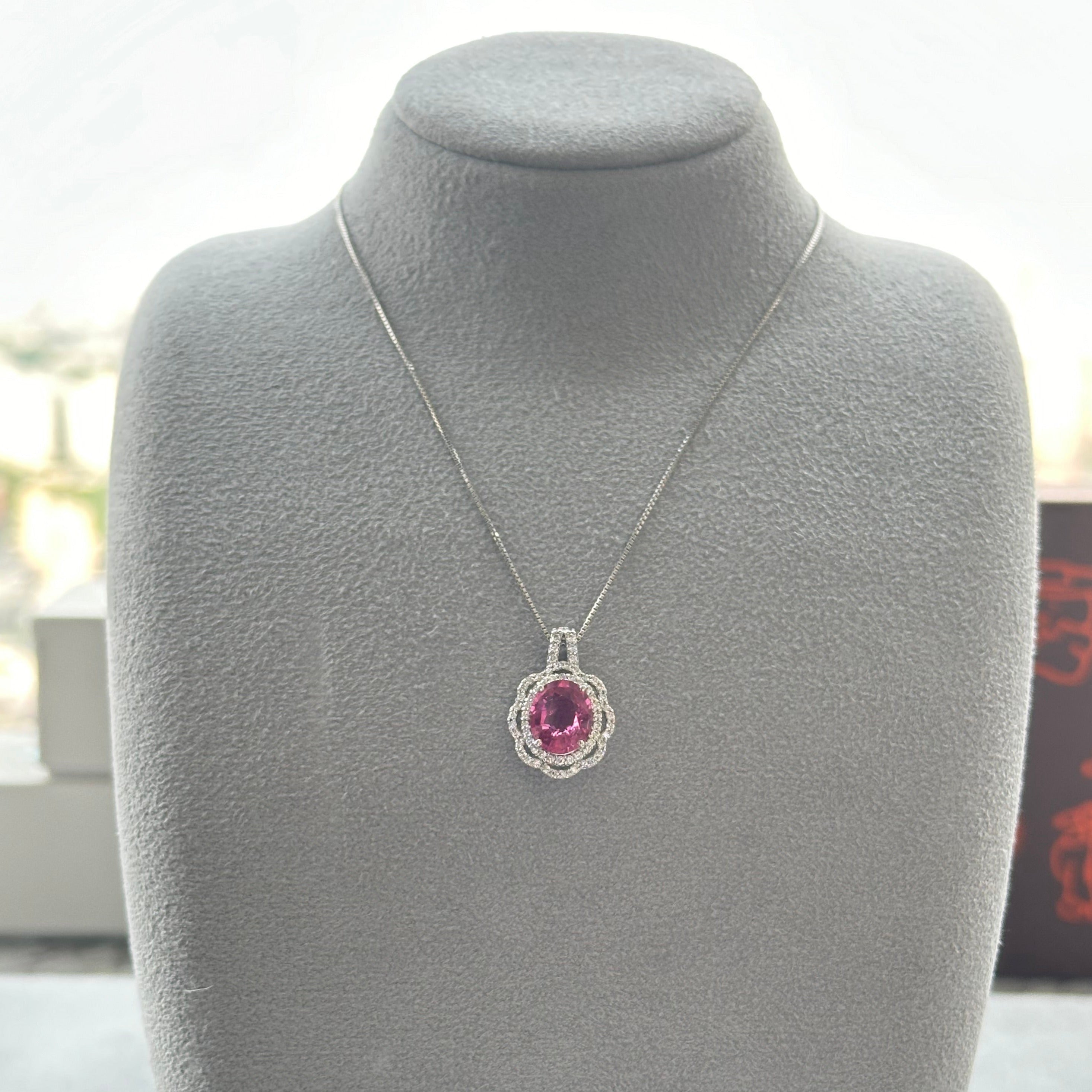 ☆パパラチア 中石4ct OV PT ネックレス｜AYAKO SAKURAI（櫻井 彩子（サクライ アヤコ））公式通販サイト