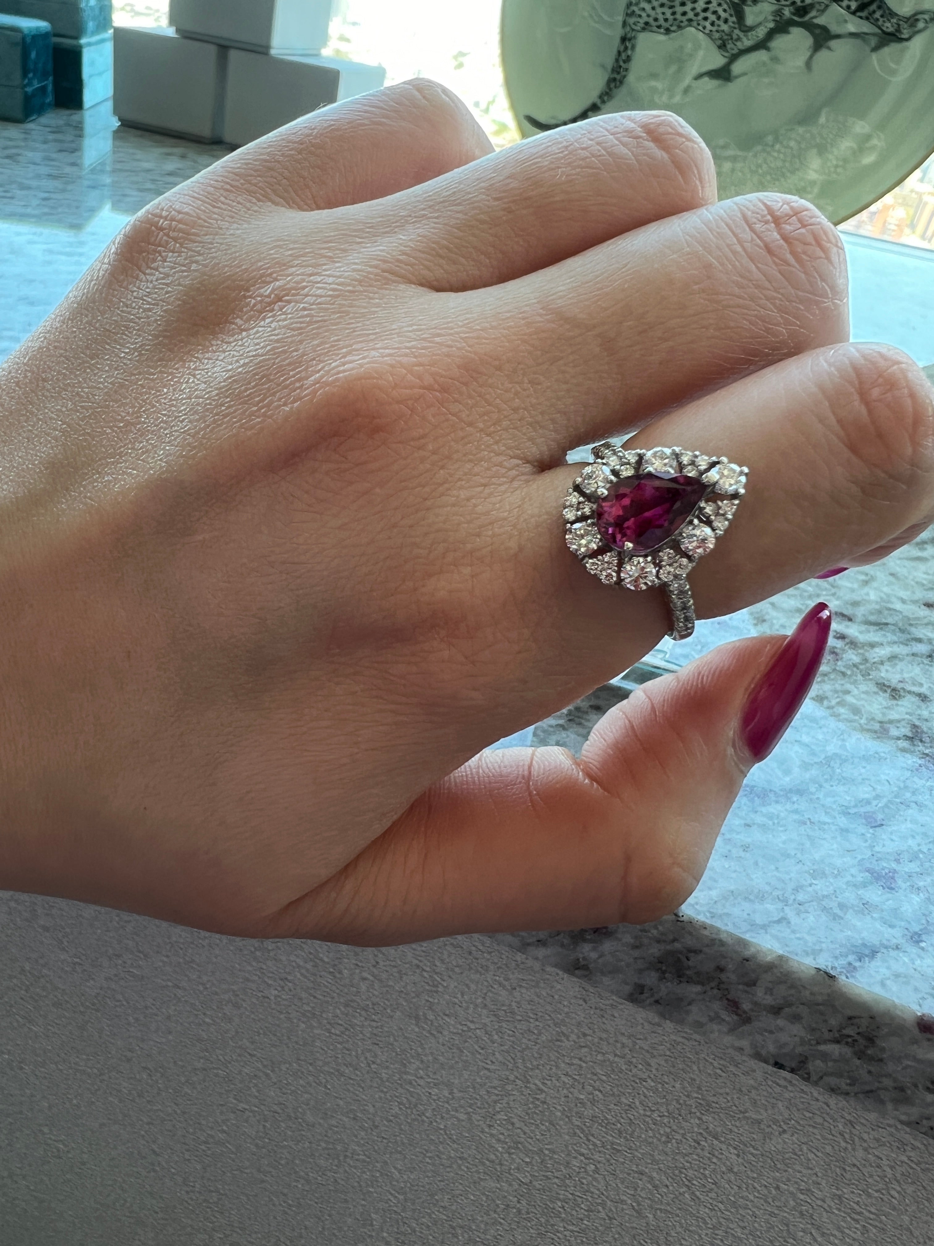 ルビーの水遊び