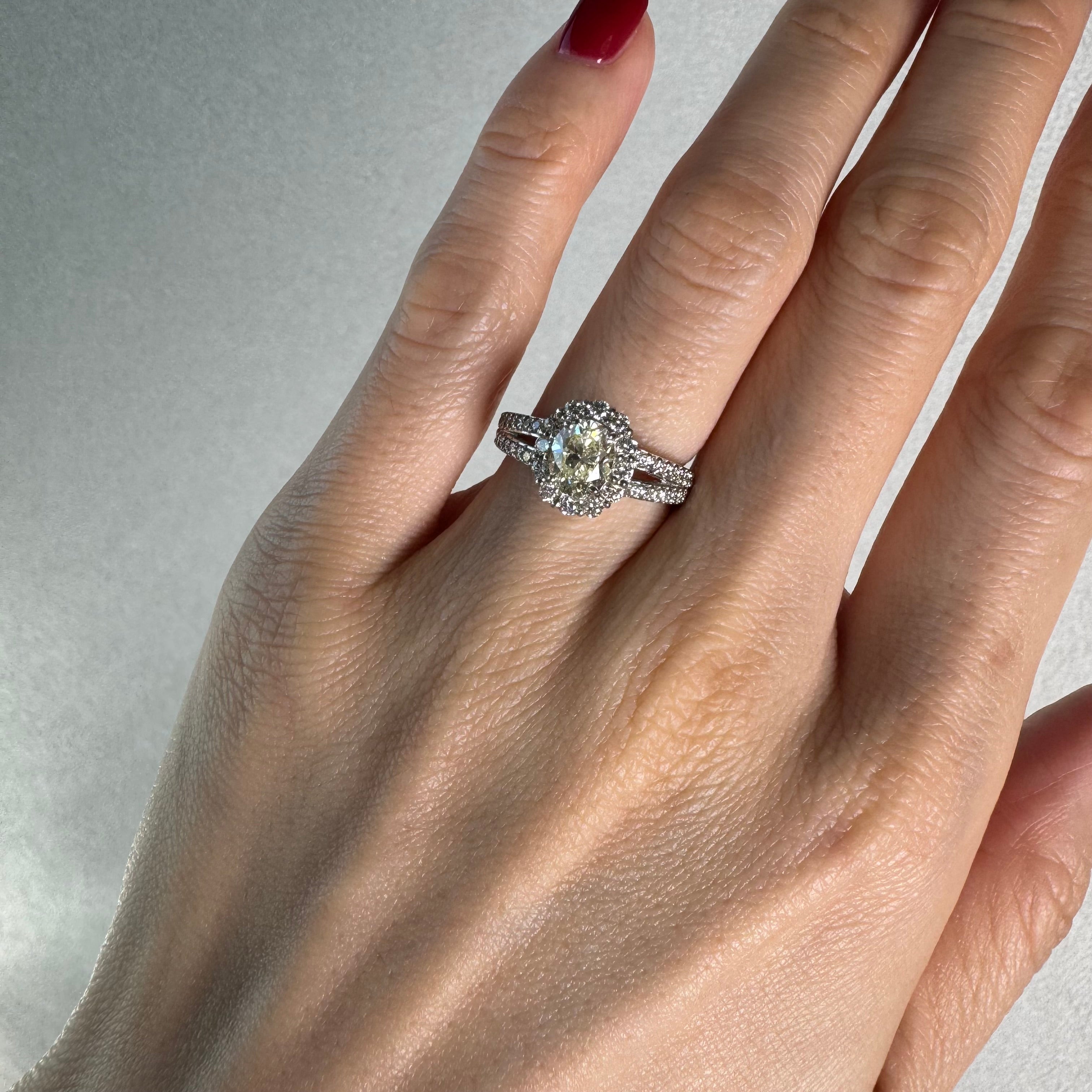 12［一点物］リング ダイヤ 1.0ct前後 OV PT