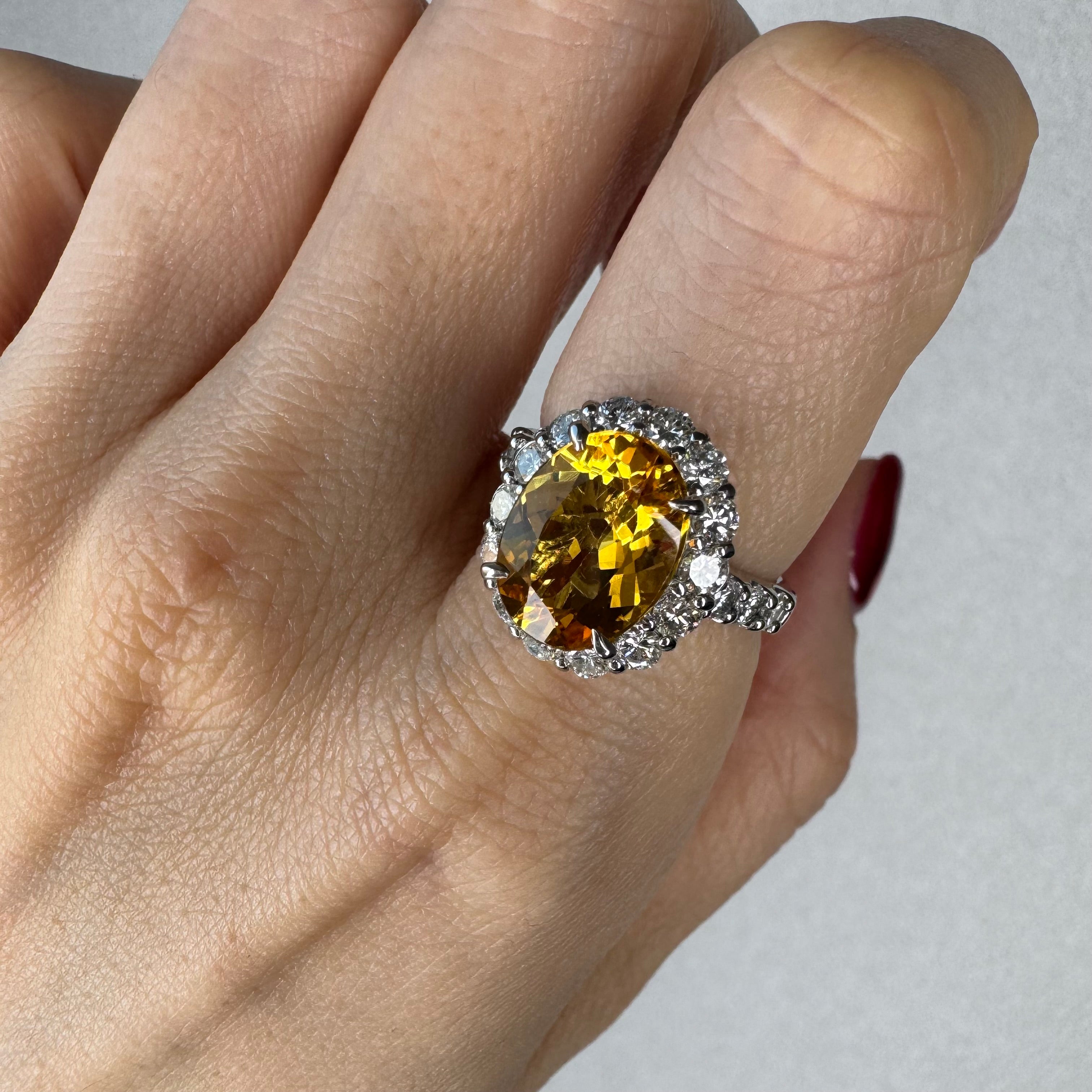 38［一点物］リング ゴールデンベリル 3.3ct前後 OV PT