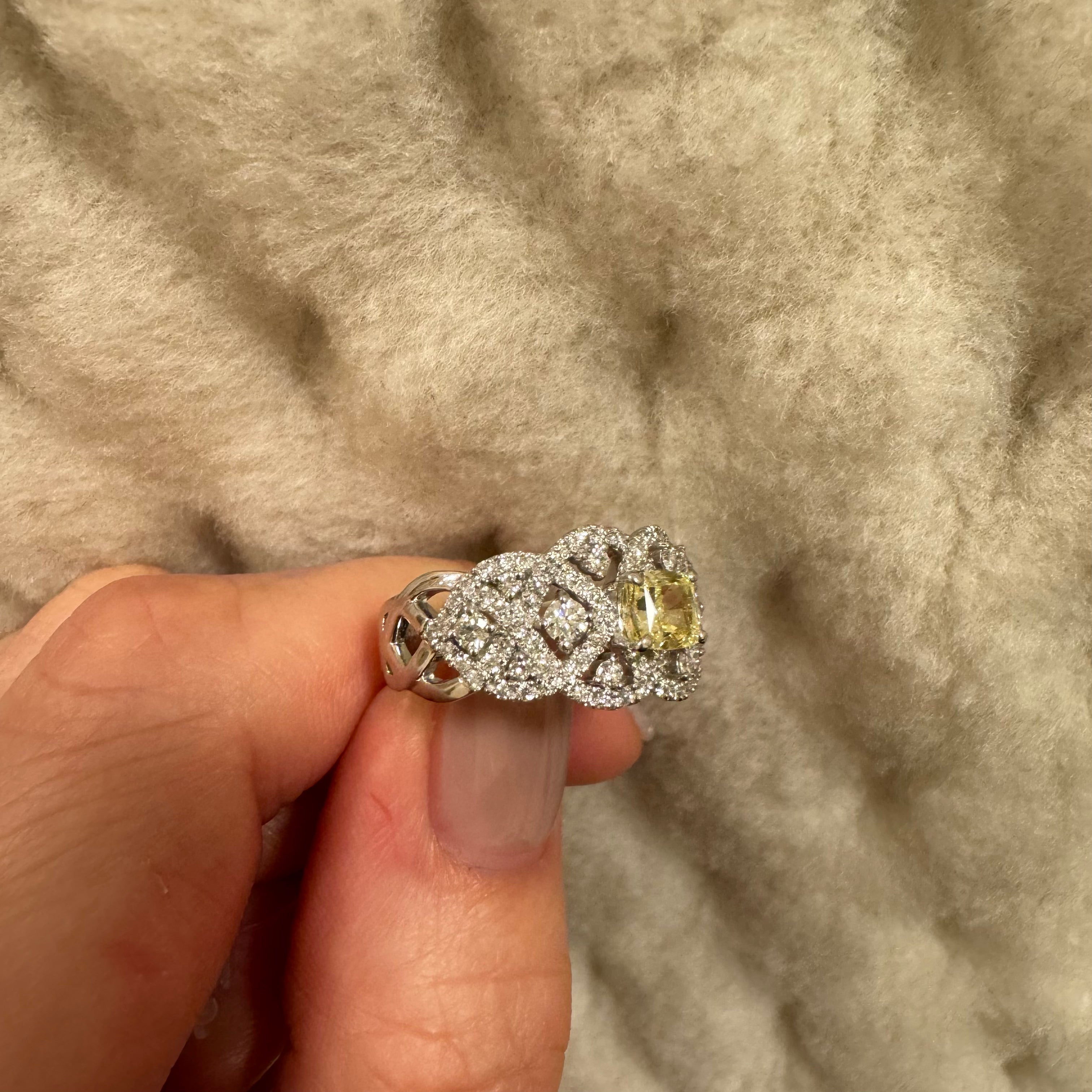 10-アマンチ 中石0.7ct SQ PTリング〜Fancy intense yellow｜AYAKO SAKURAI（櫻井 彩子（サクライ アヤコ））公式通販サイト