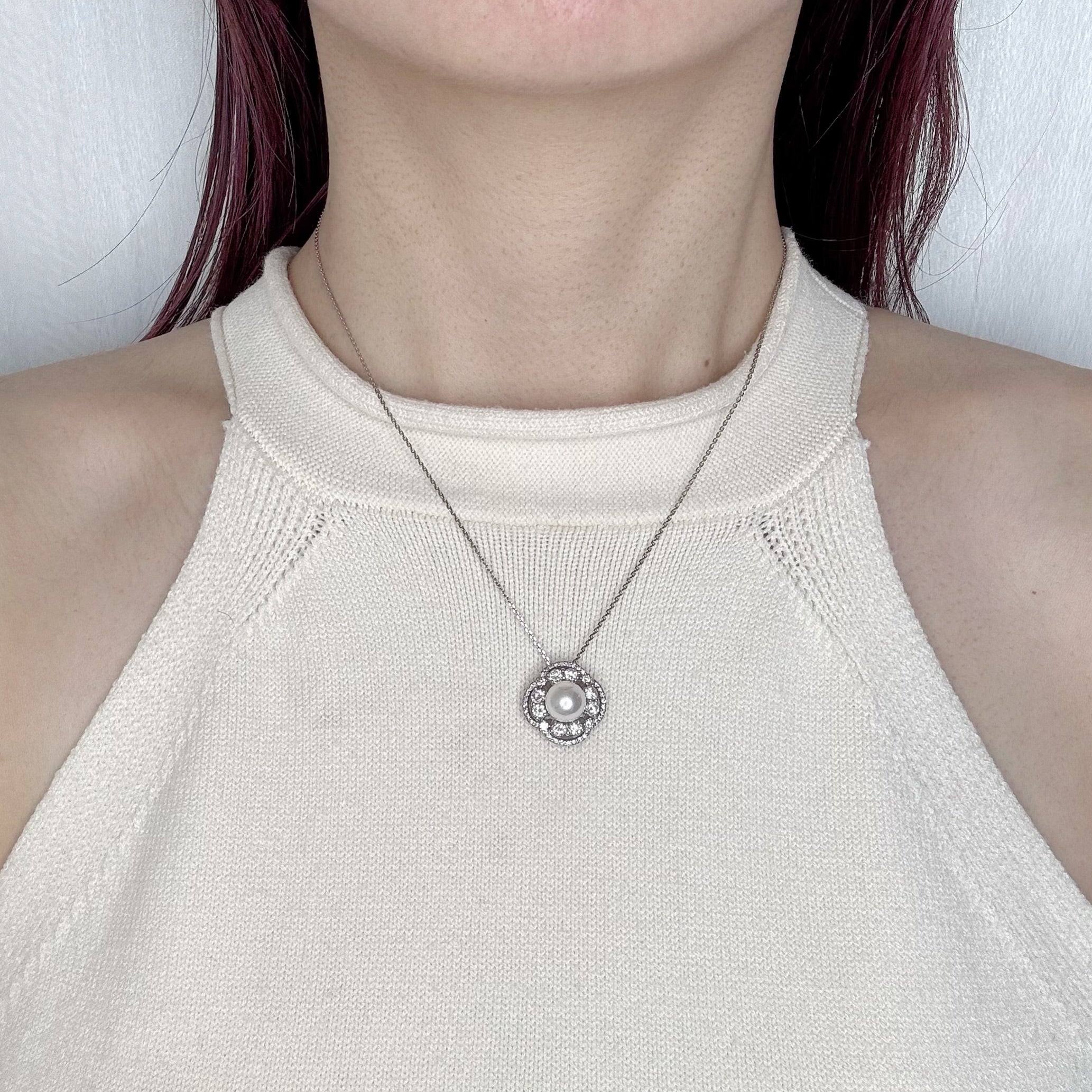 ［ジャルダン］ネックレス あこや真珠8mm