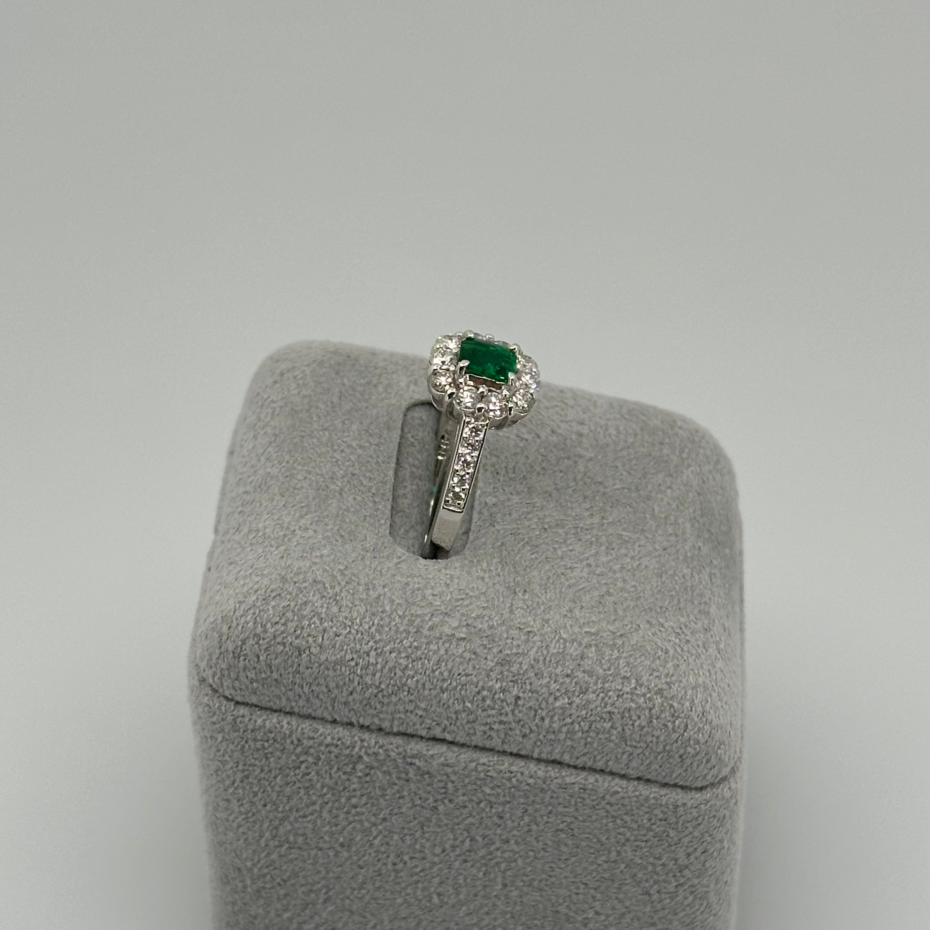 40［一点物］リング エメラルド 0.3ct前後 SQ PT