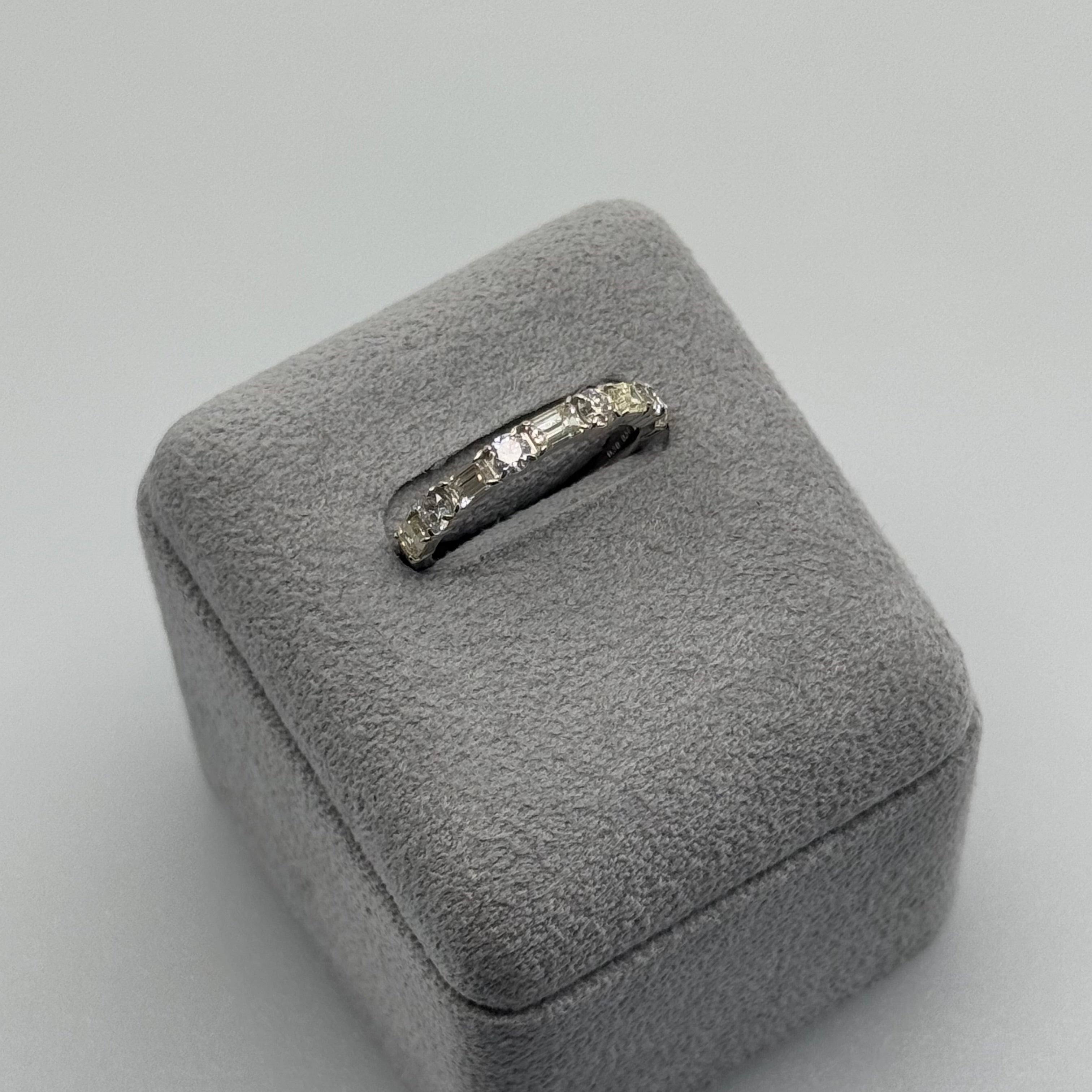 [ノンシャラン］リング ダイヤ 0.8ct RO BG PT K18YG