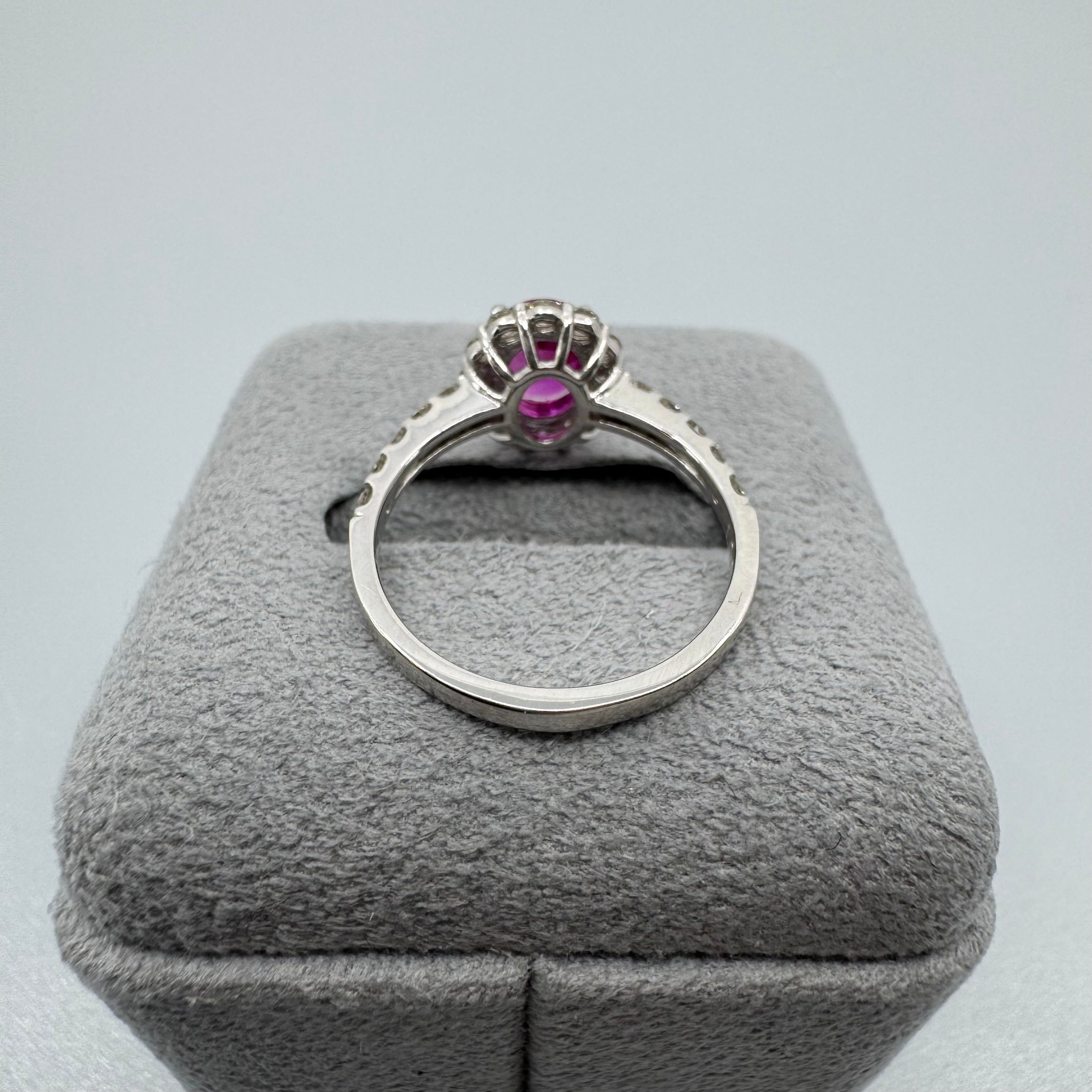 93［一点物］リング  ルビー 1ct OV PT