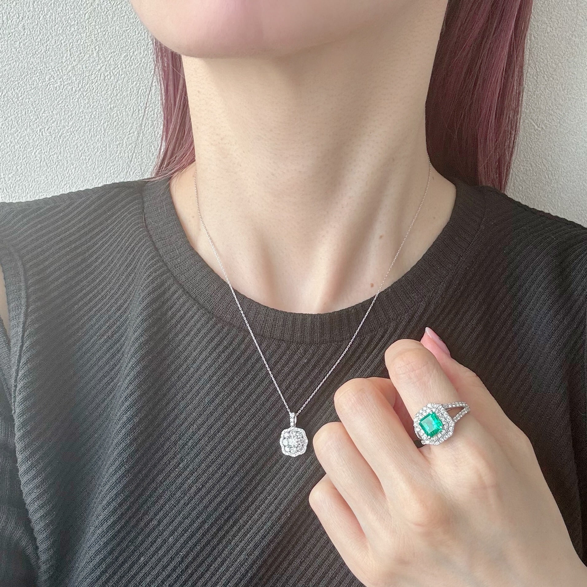 3［一点物］リング エメラルド 1.6ct SQ PT