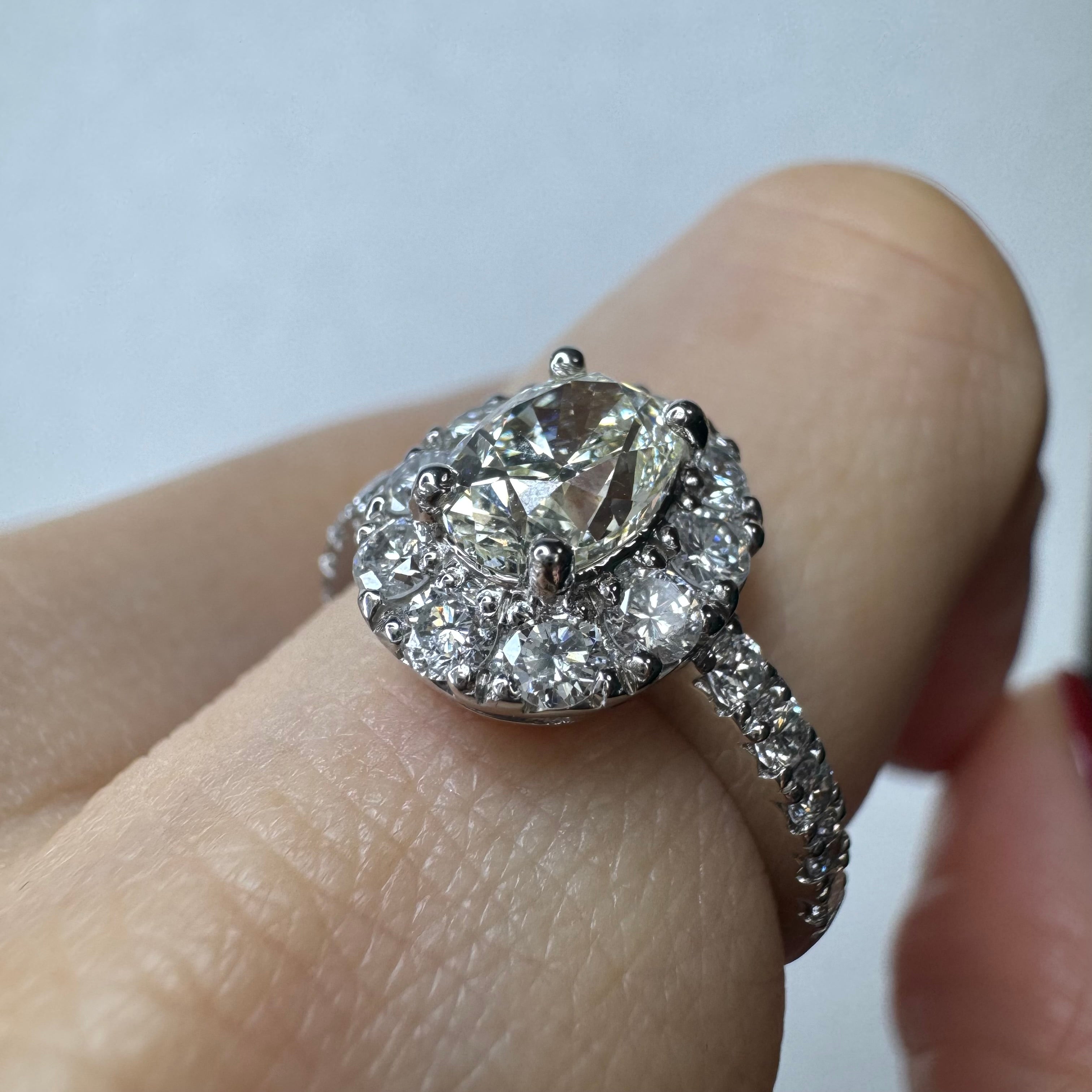 20［一点物］リング ダイヤ 1ct OV PT