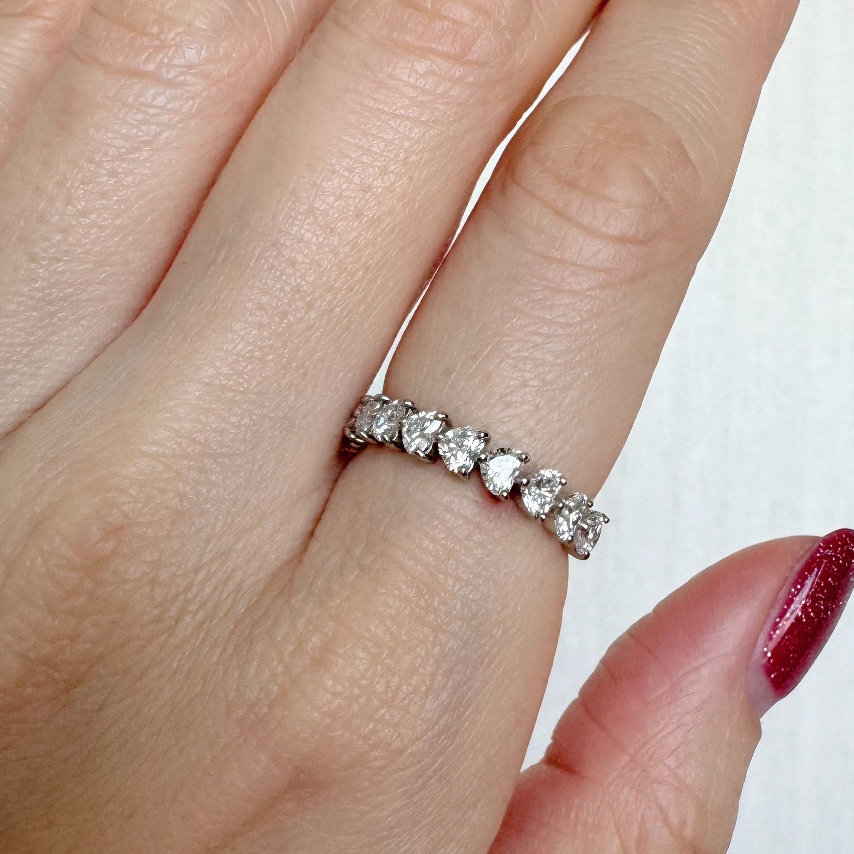 ［アメリハーフエタニティ］リング ダイヤ