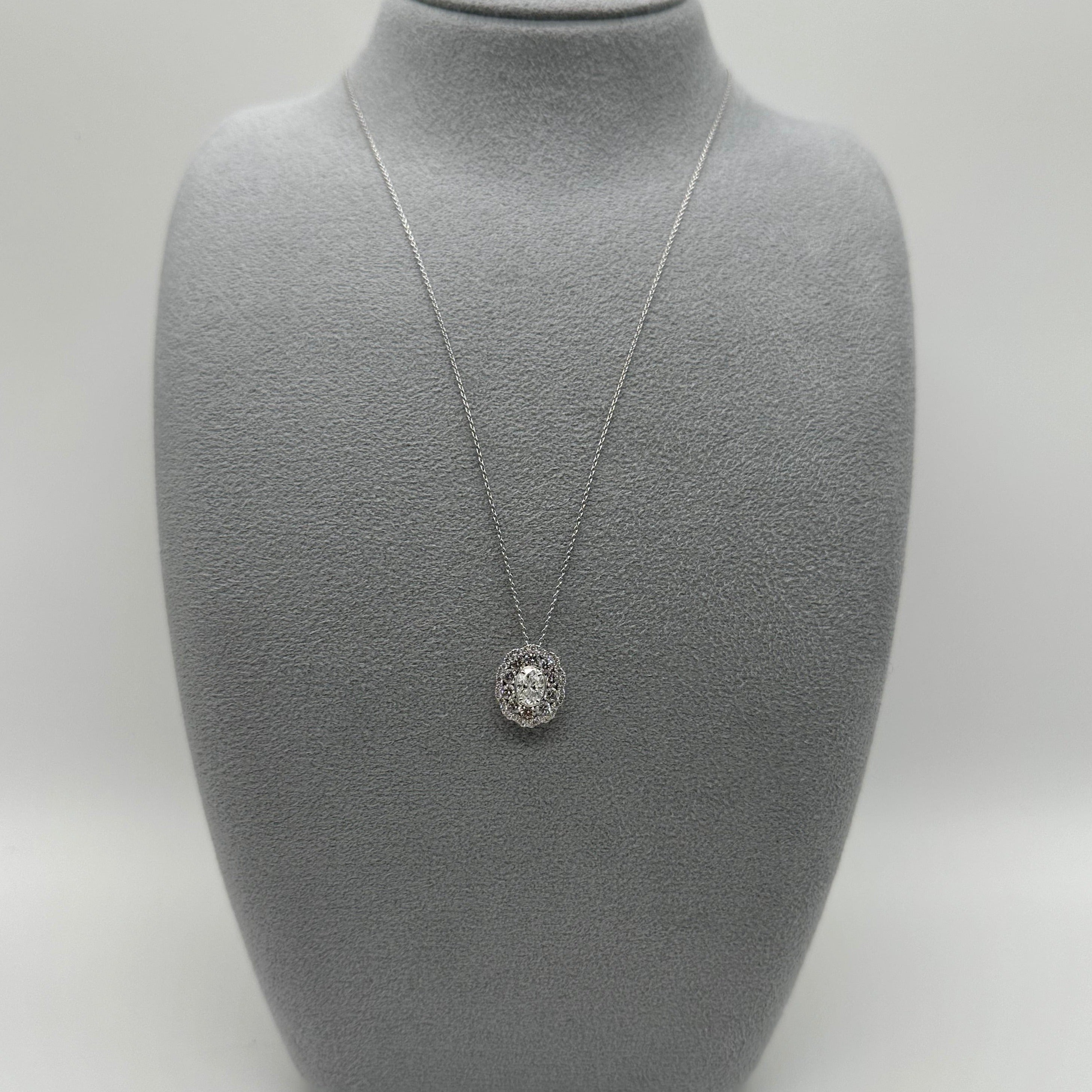 新作 ラナンキュラス OVダイヤ(中石0.5ct) ネックレス〜G SI保証 ノーソート｜AYAKO SAKURAI（櫻井 彩子（サクライ アヤコ））公式通販サイト