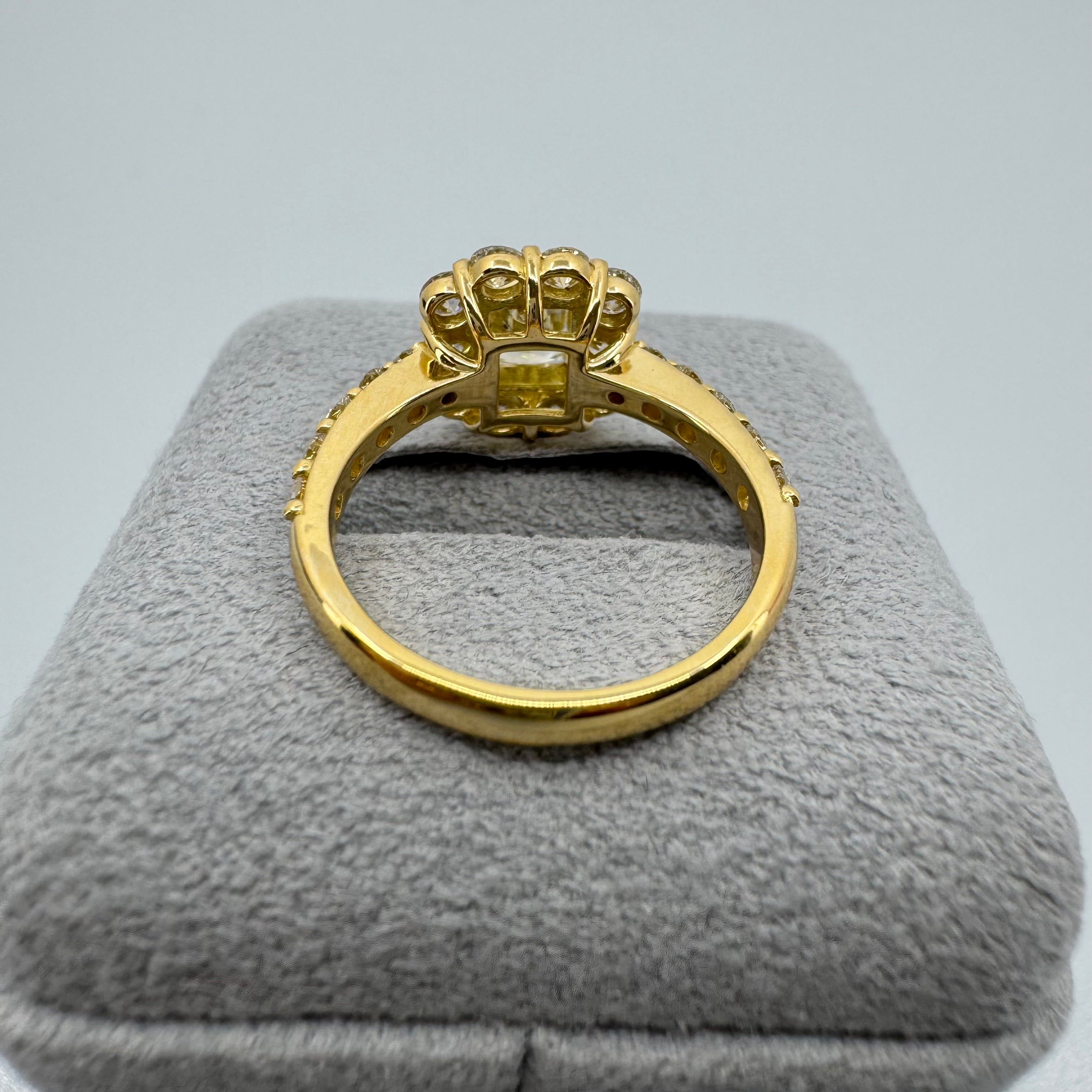 25［一点物］リング ダイヤ 0.8ct SQ K18YG