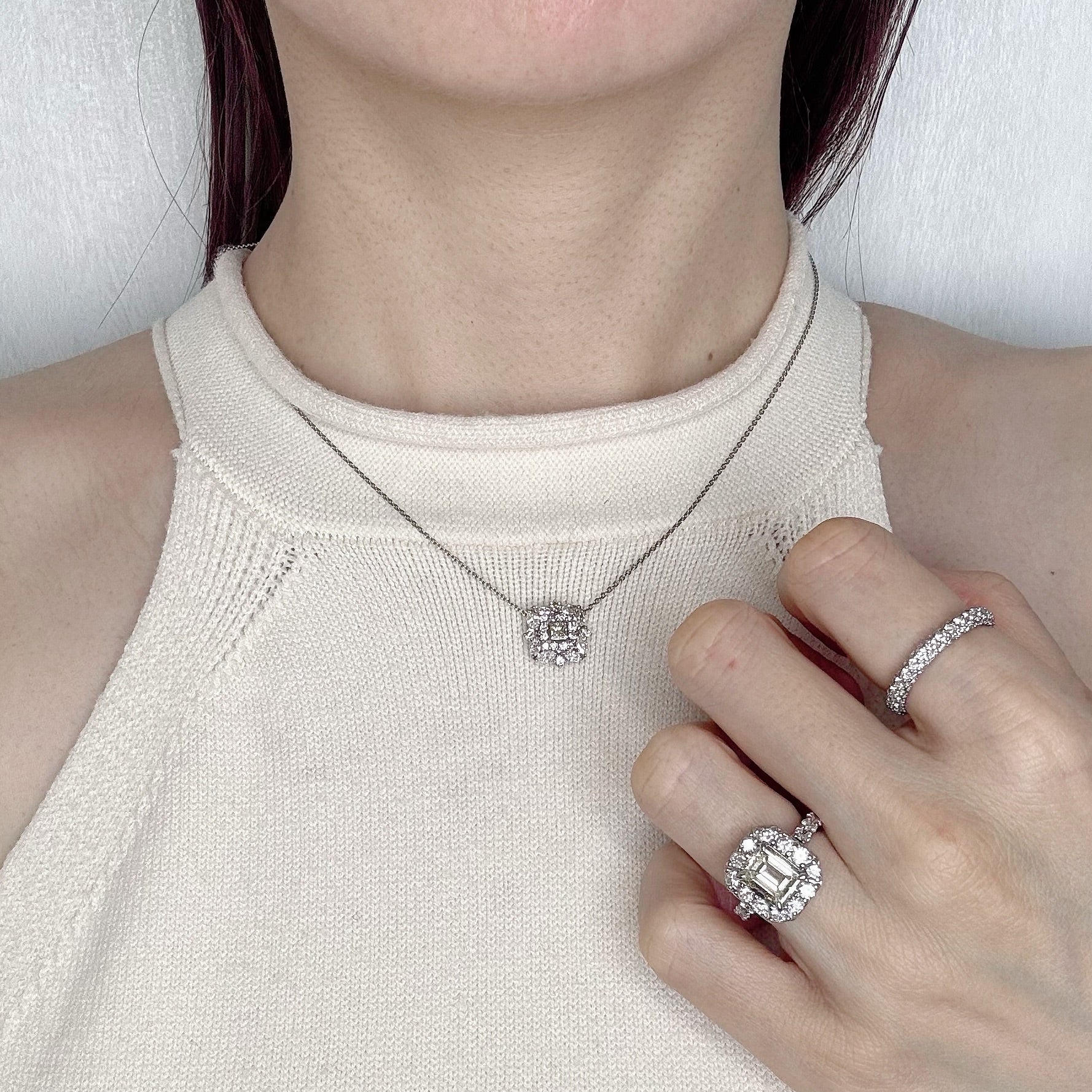 ［アラベスク］ネックレス ダイヤ