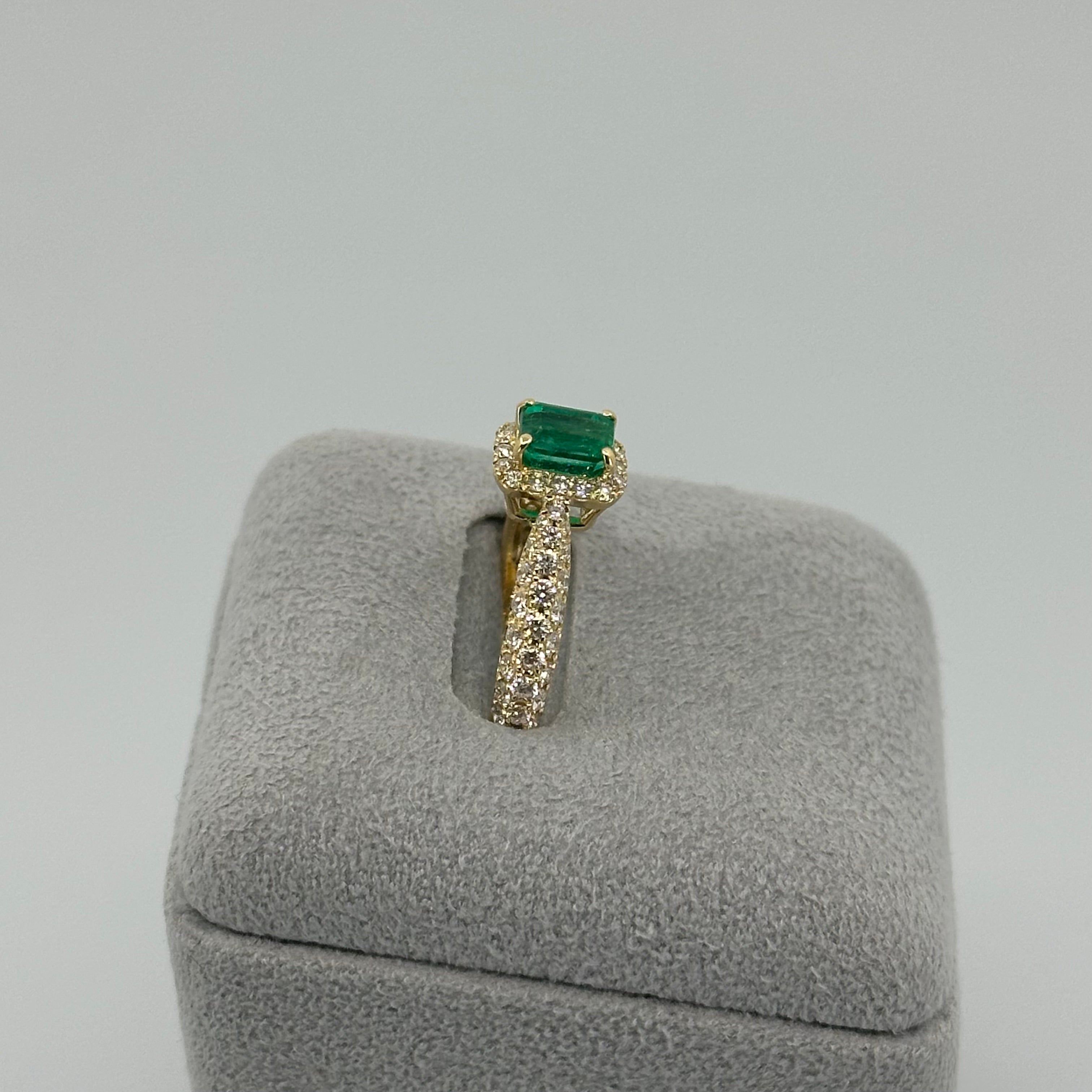 [一点物/パリの小路］リング　エメラルド　