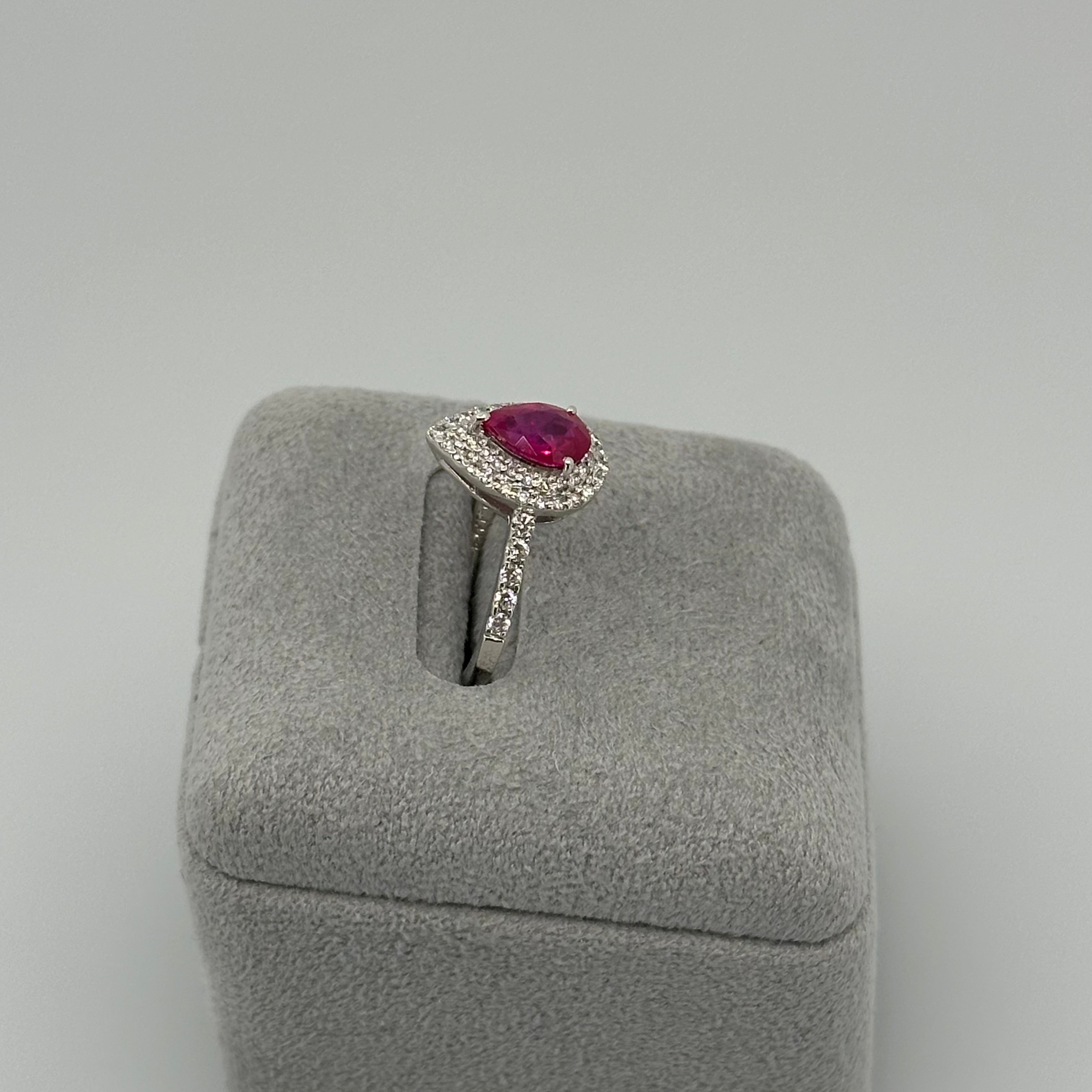 85［一点物］リング ルビー 1.0ct前後 PS PT