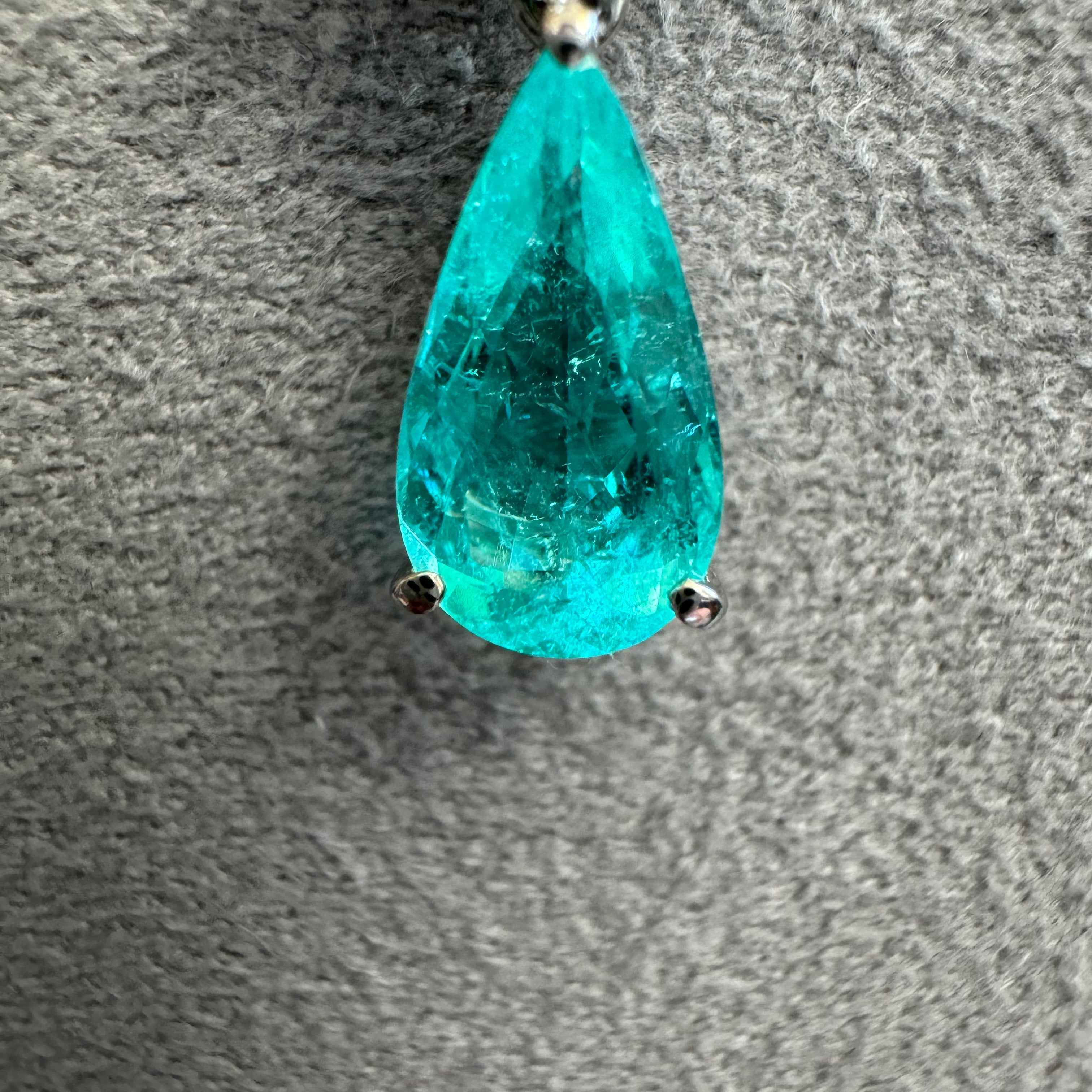 527-パライバトルマリン 2ct前後 PS PT ネックレス〜CGL｜AYAKO SAKURAI（櫻井 彩子（サクライ アヤコ））公式通販サイト