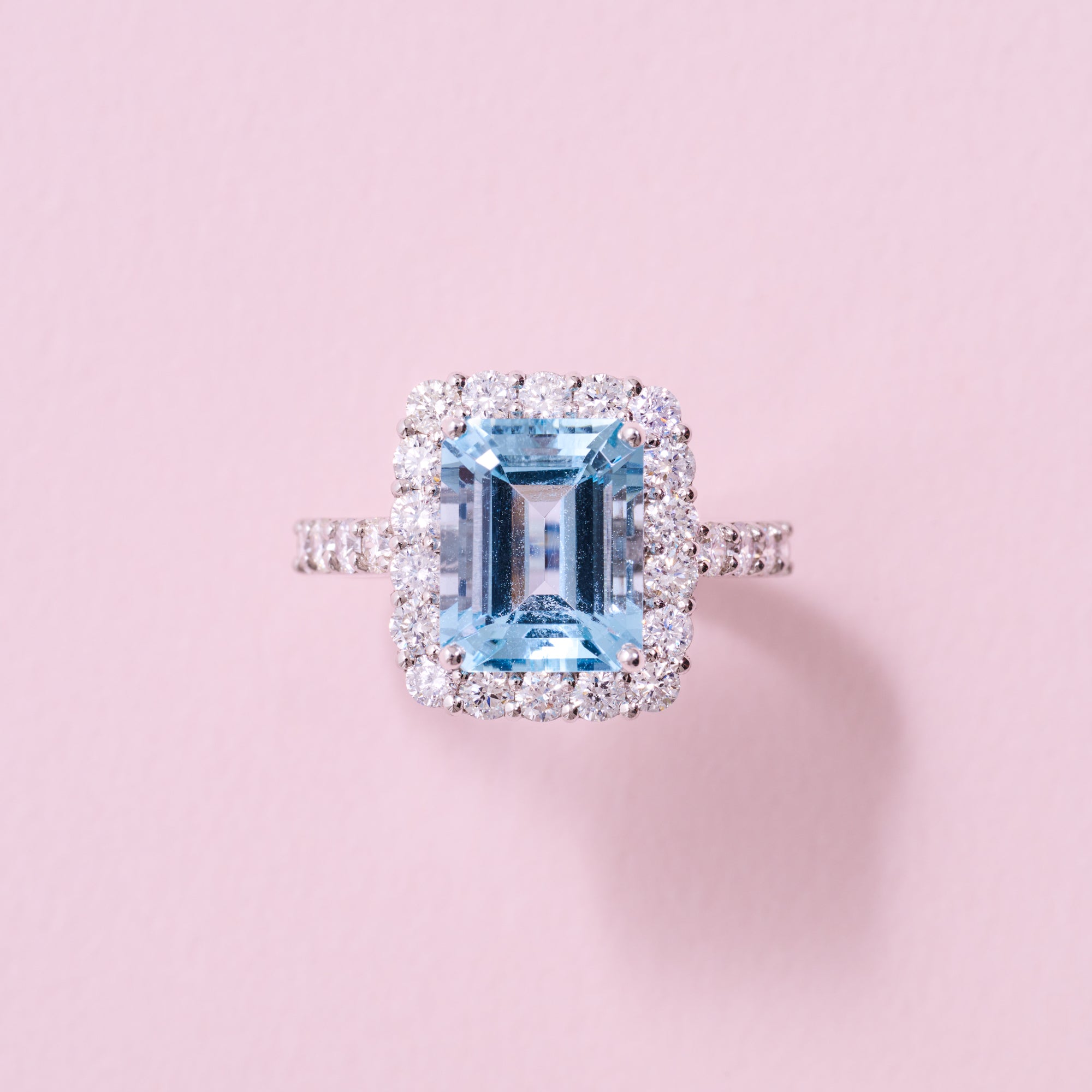 ［湖のドレス］リング アクアマリン