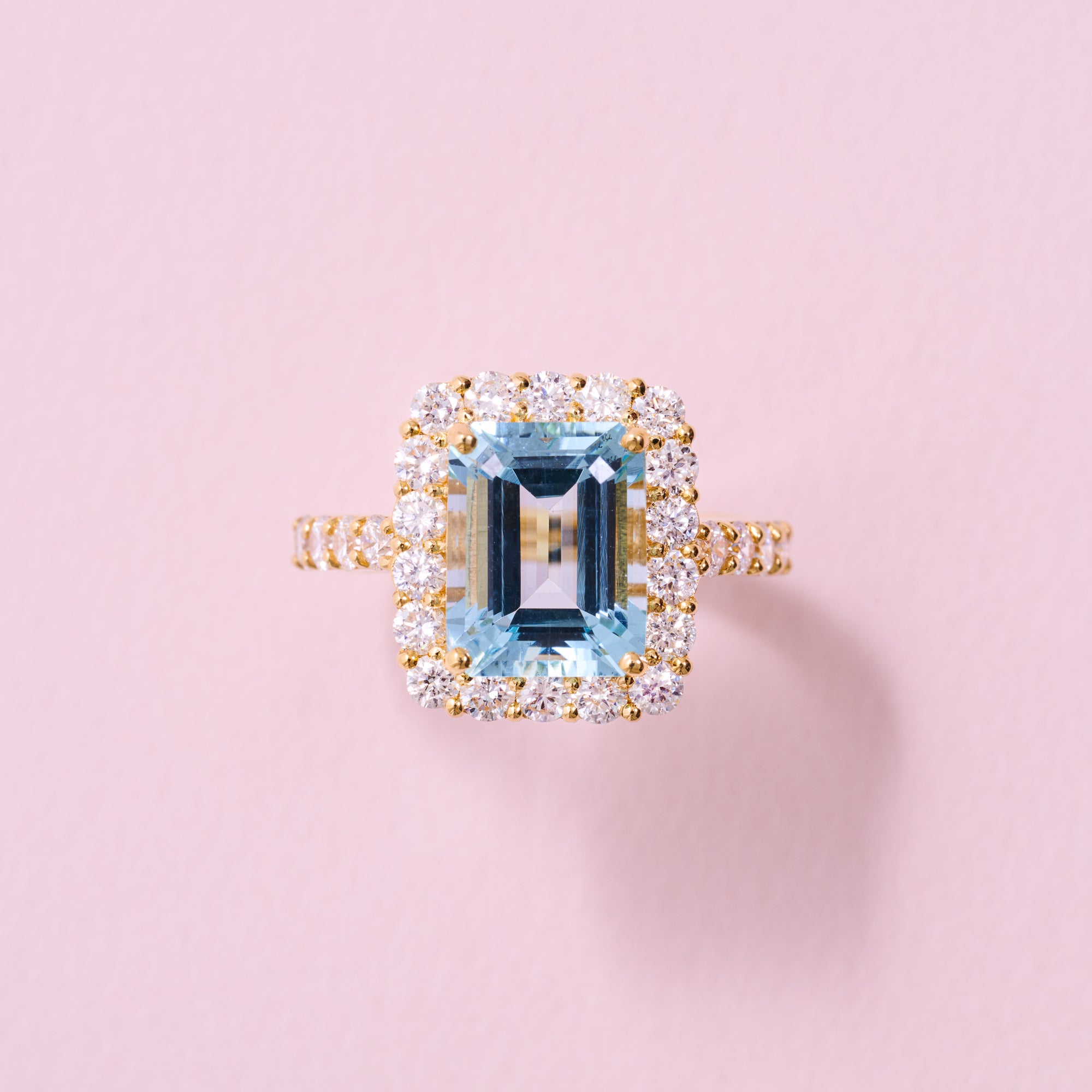 ［湖のドレス］リング アクアマリン