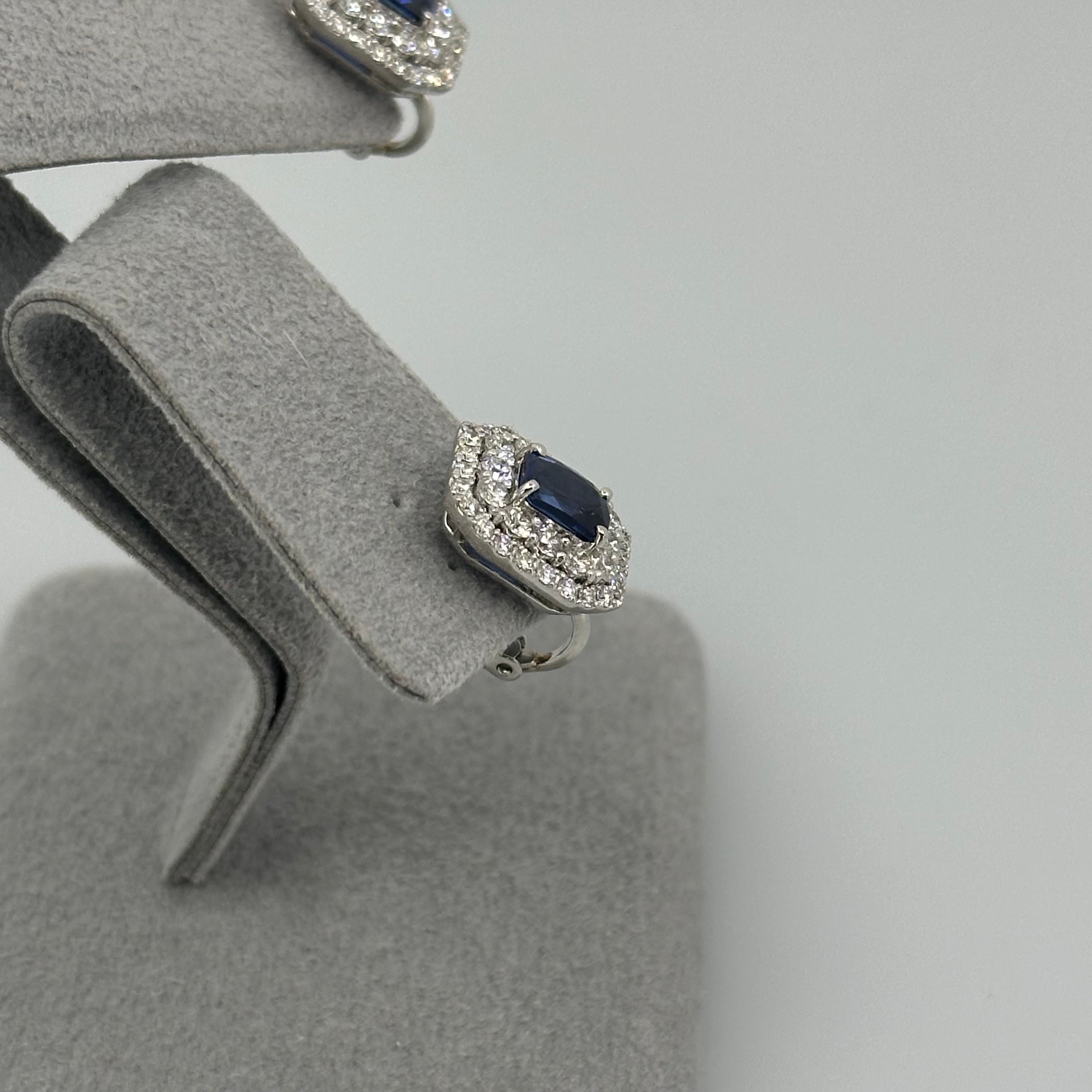 ［新作/レカン］ピアス ブルーサファイア0.9ct前後 SQ