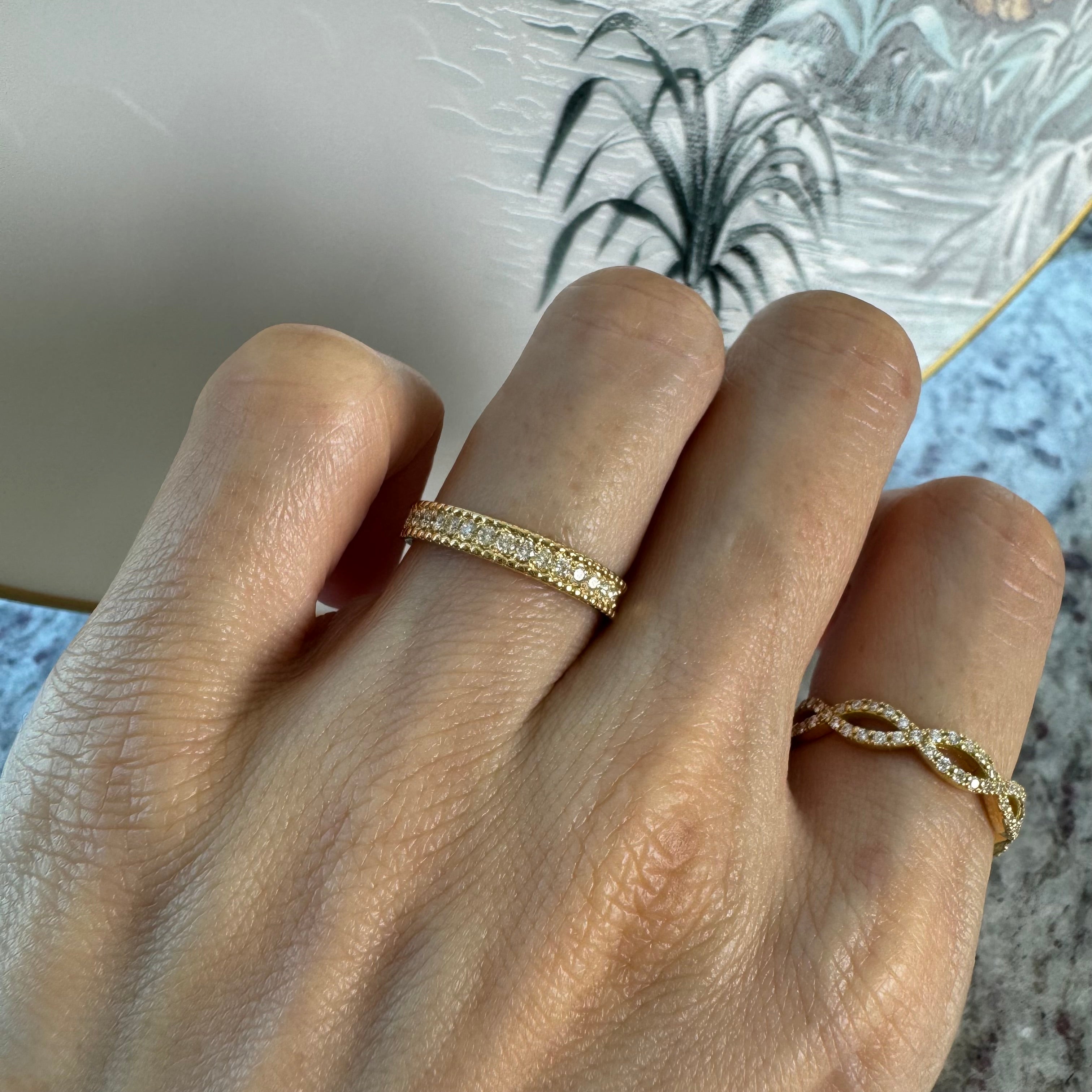 ［ミルフィーユ］ リング ダイヤ  0.2ct