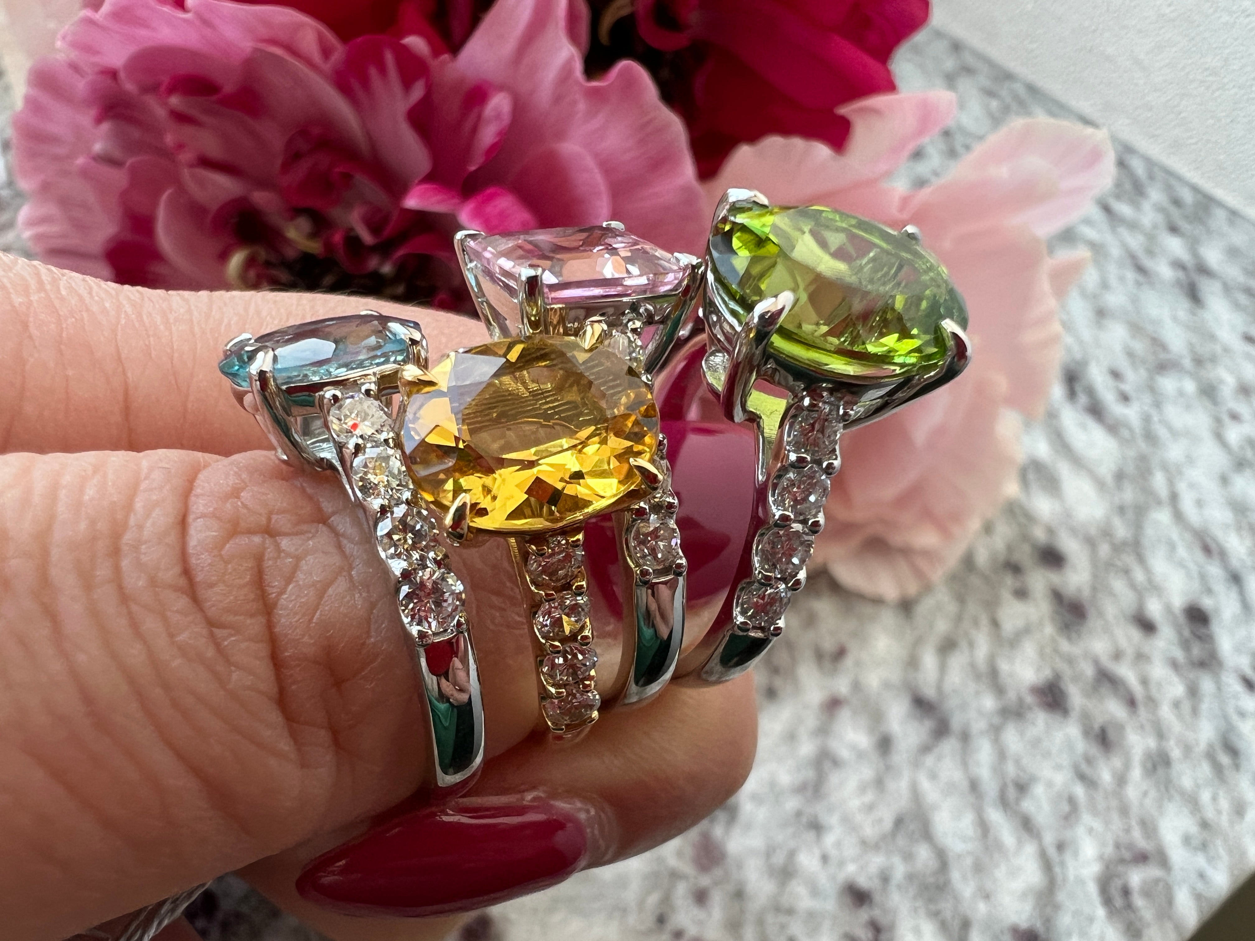 182［一点物/ソワレ］リング ペリドット 4.2ct前後 OV PT