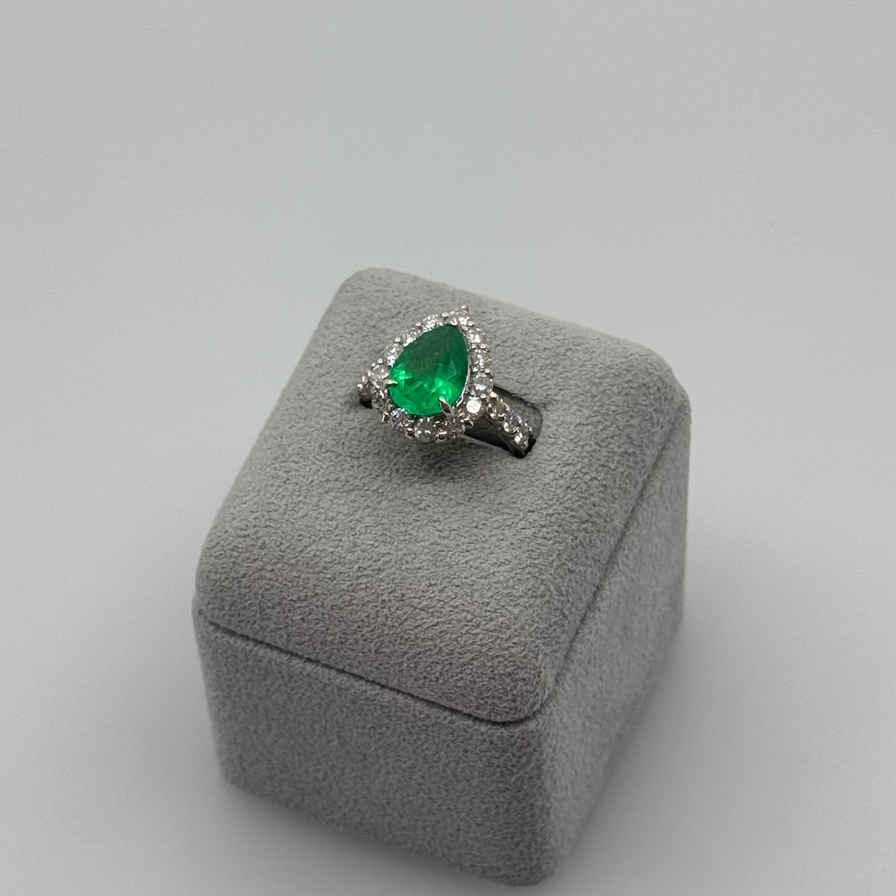 73［一点物］リング エメラルド 2.3ct PS PT