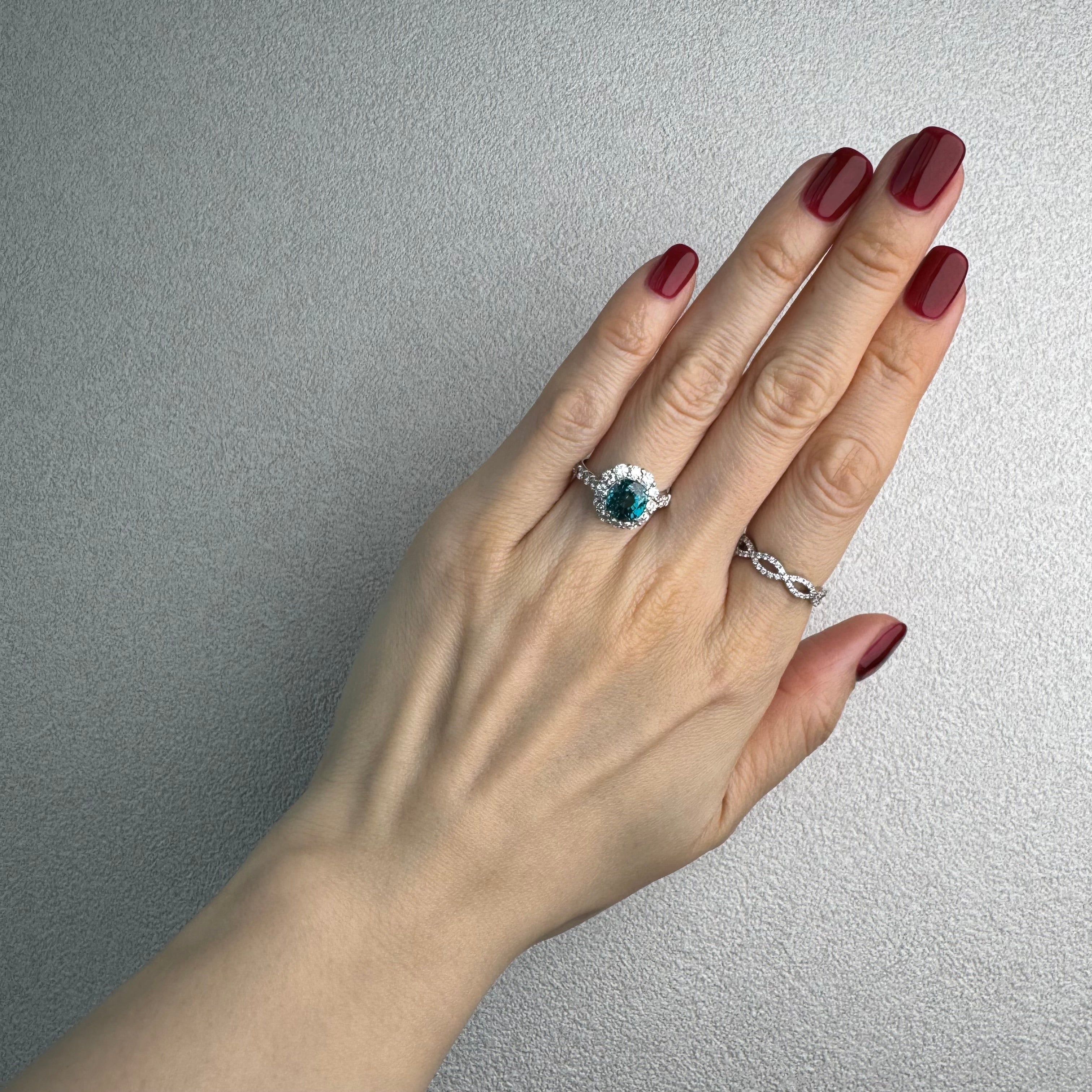 167［一点物］リング ジルコン 4.4ct前後 OV PT