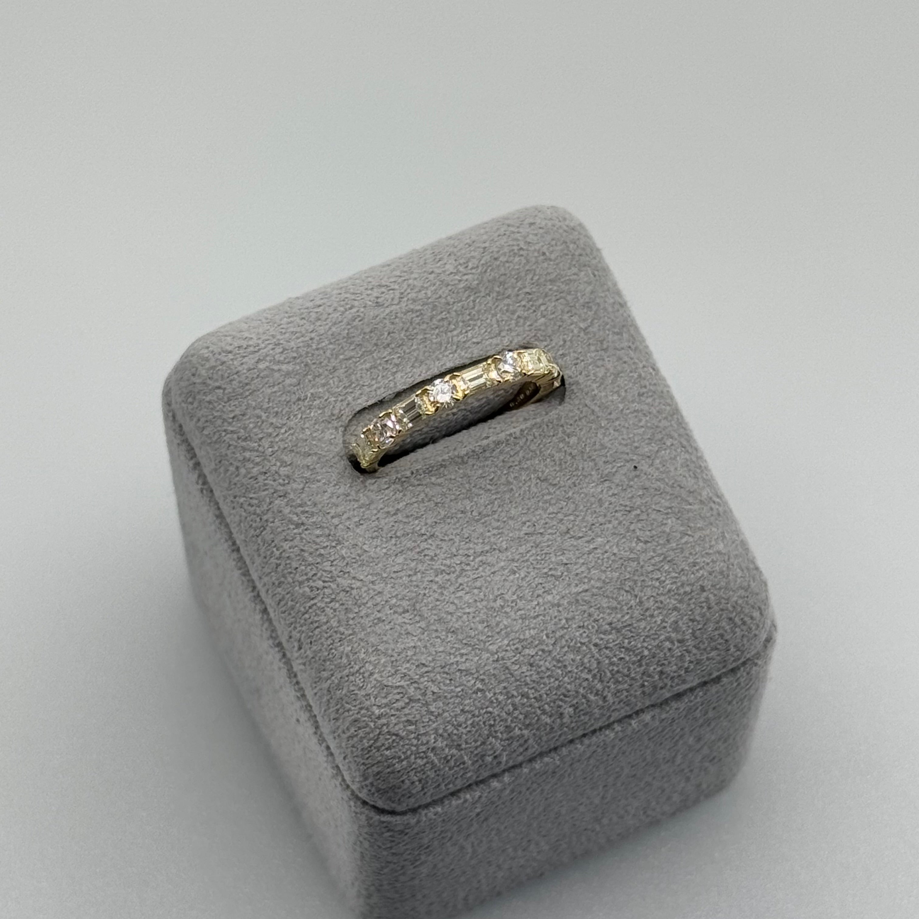 [ノンシャラン］リング ダイヤ 0.8ct RO BG PT K18YG