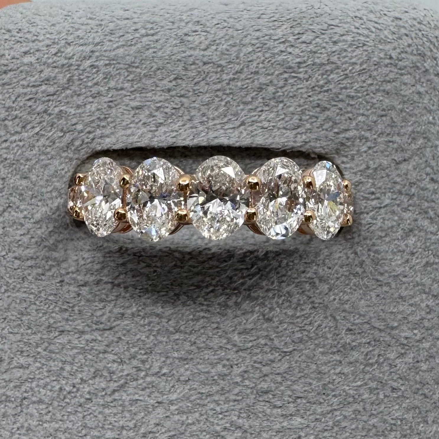 ［グレンヌ/フルエタニティ］リング ダイヤ 1pc0.3ct×5pc OV