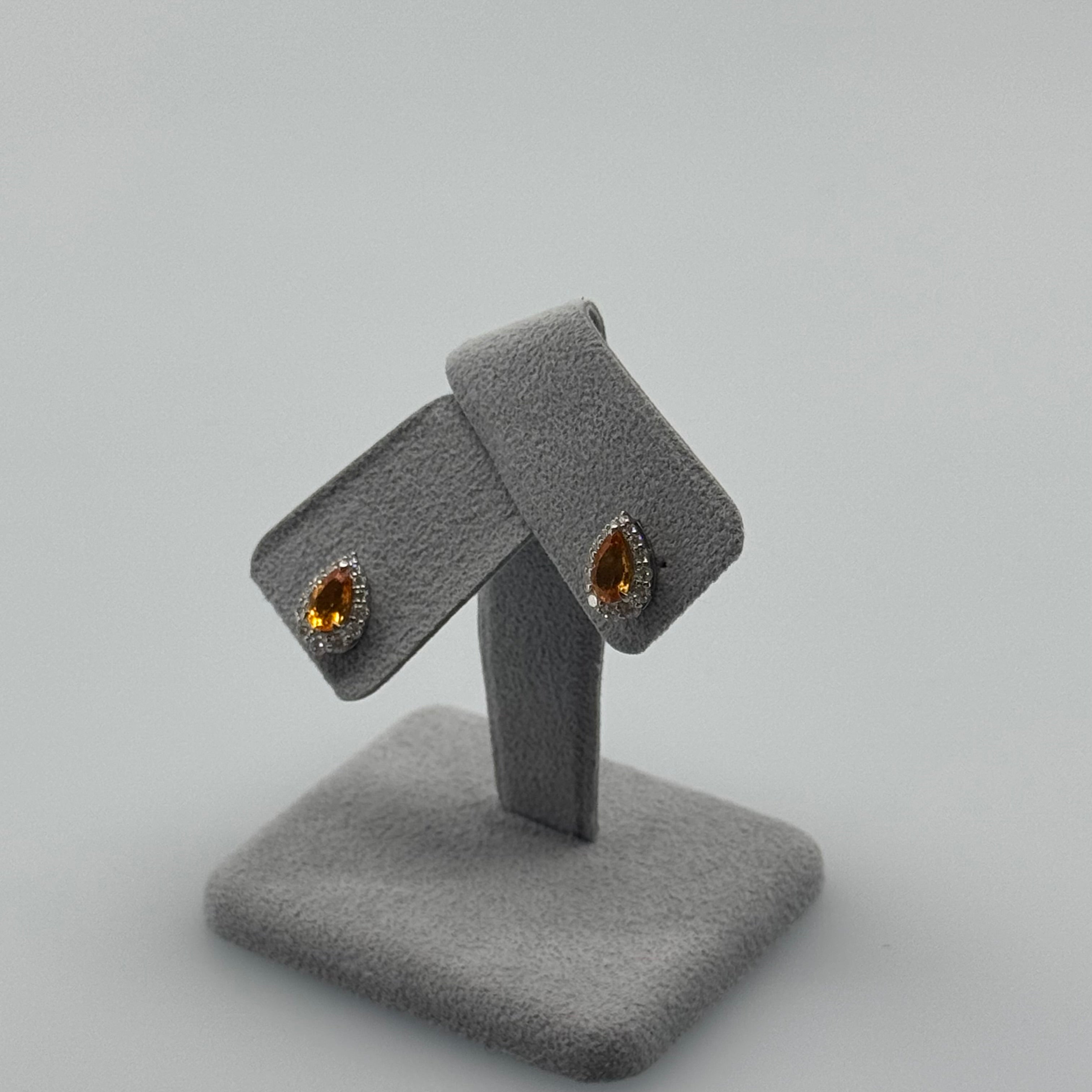 427［一点物/アペロスピリッツ］ピアス スペサルティンガーネット 1.9〜2ct PS PT