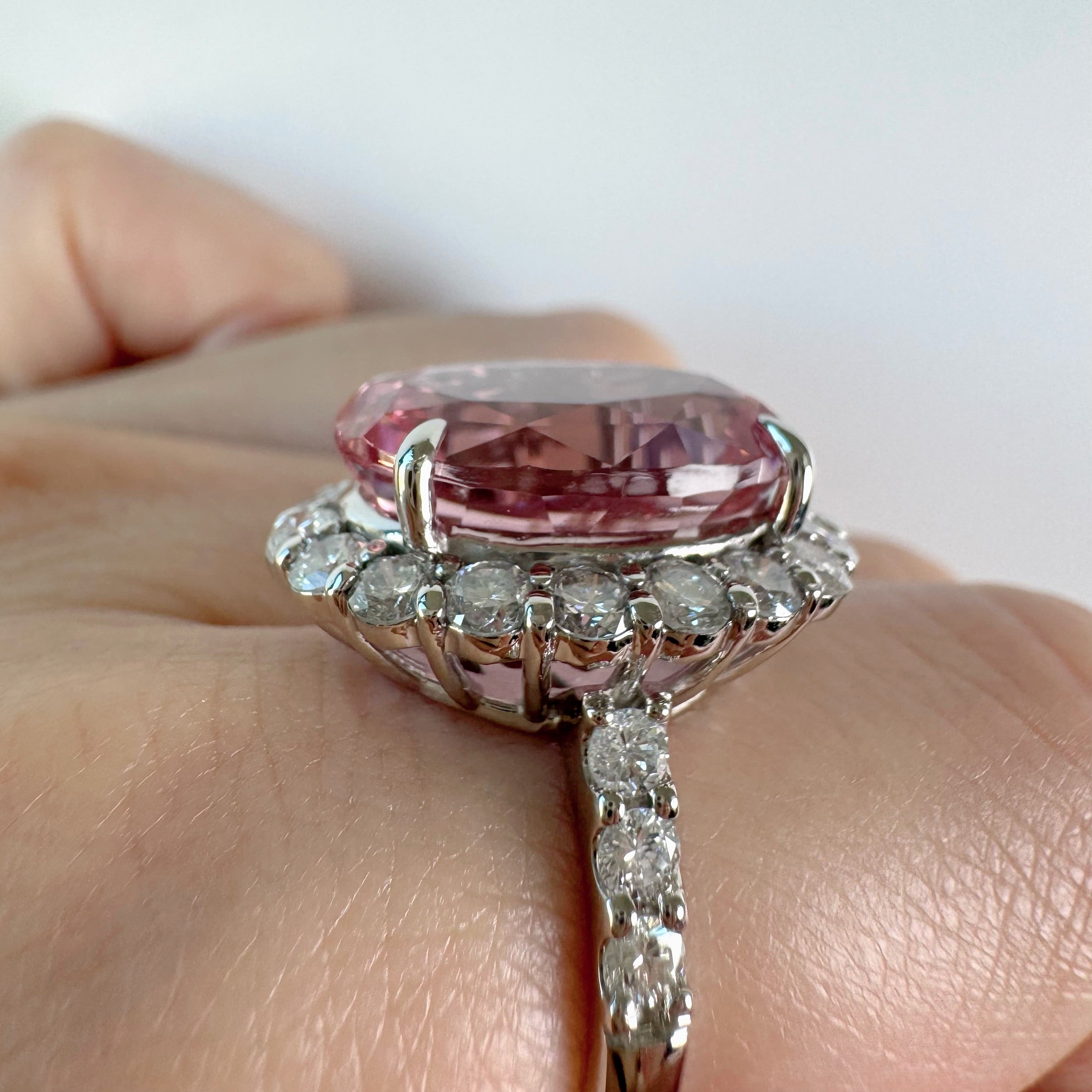 ［一点物］リング ピンクトルマリン 13ct OV PT