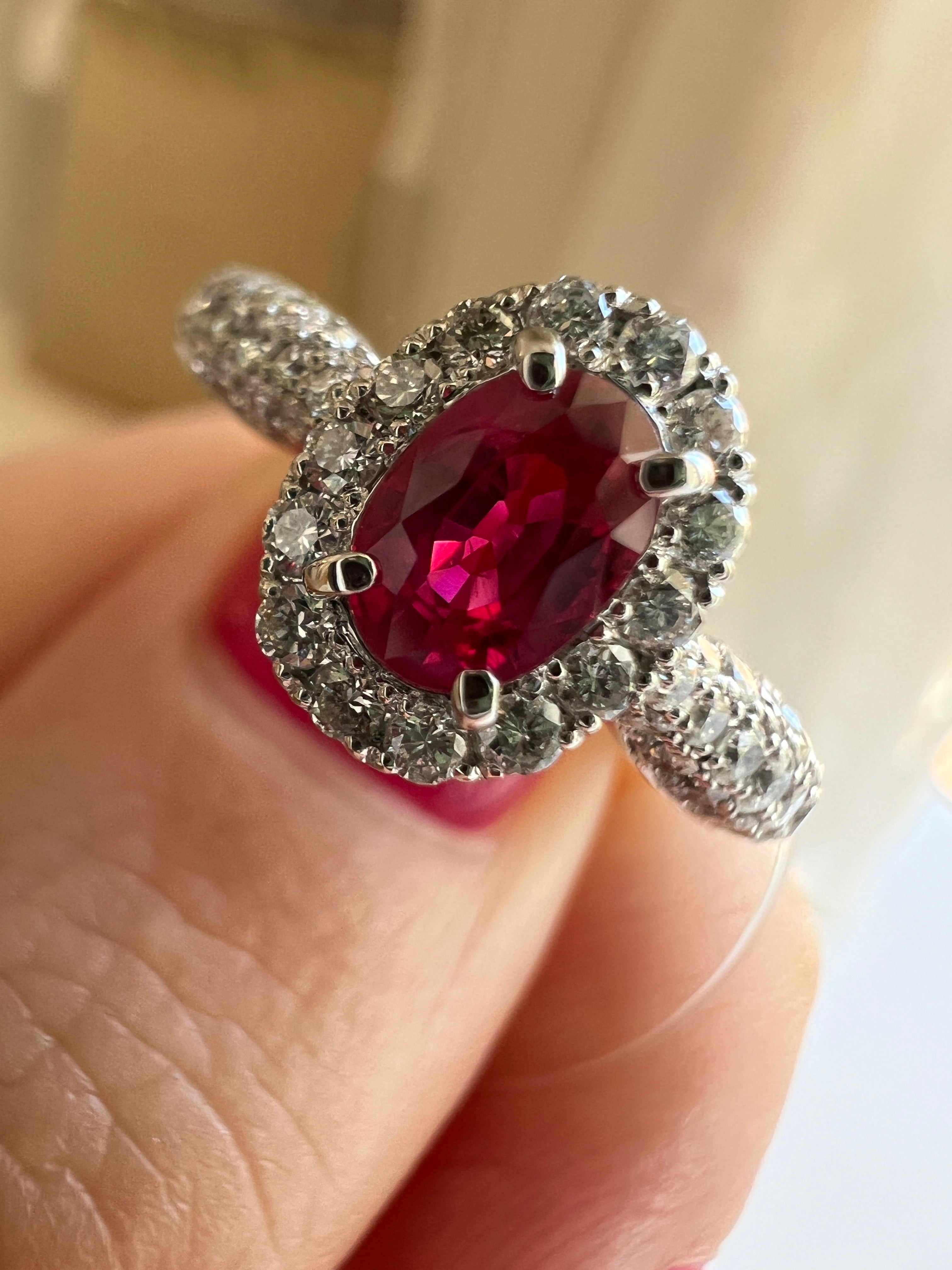 ルビーの水遊び