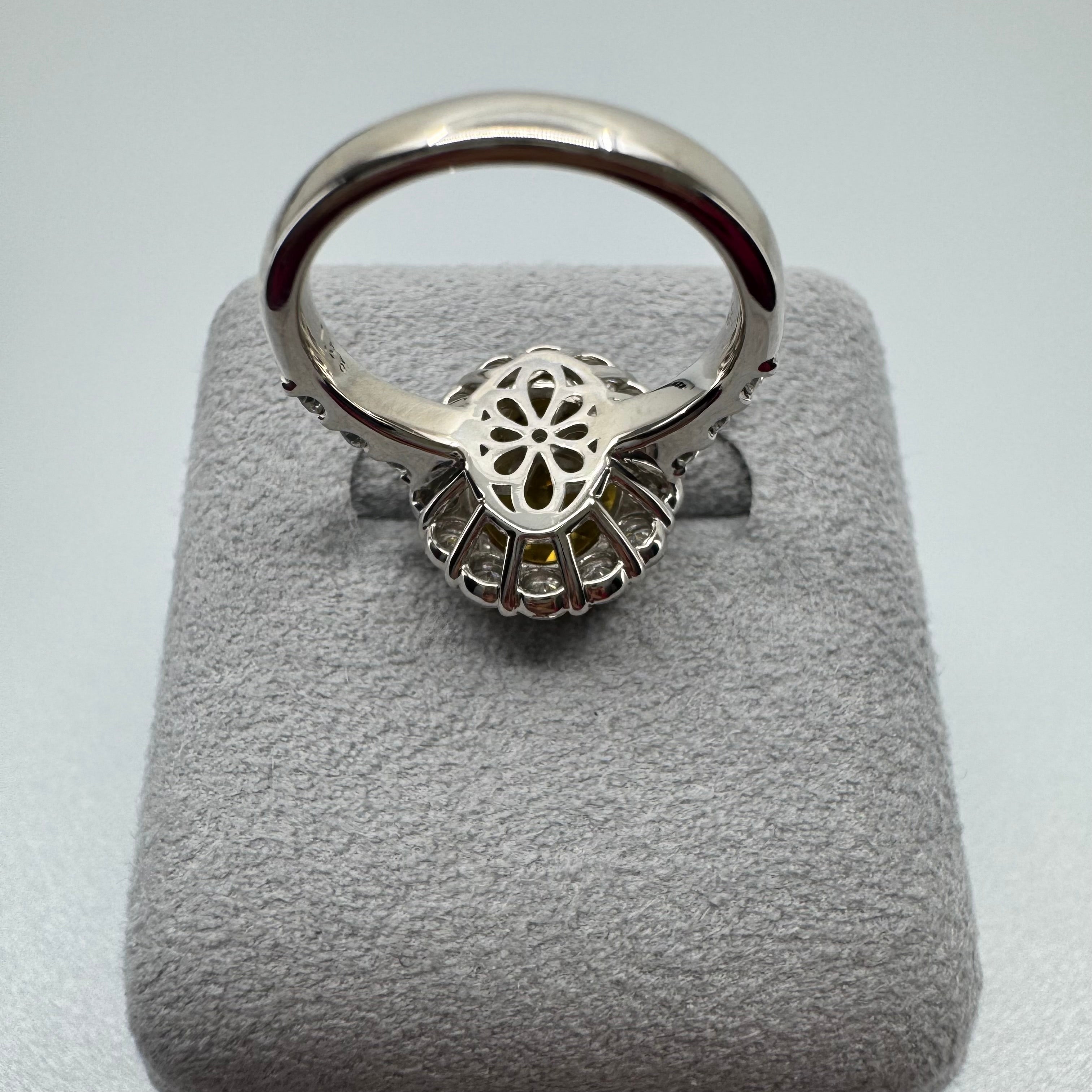 37［一点物］リング ゴールデンベリル 4ct OV PT