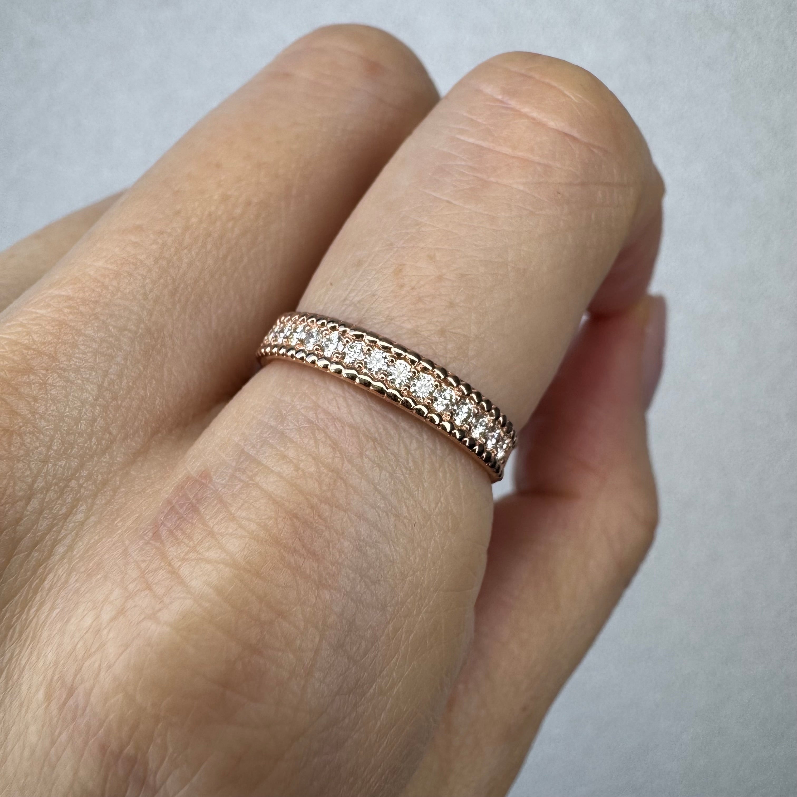 ［ミルフィーユ］ リング ダイヤ  0.2ct