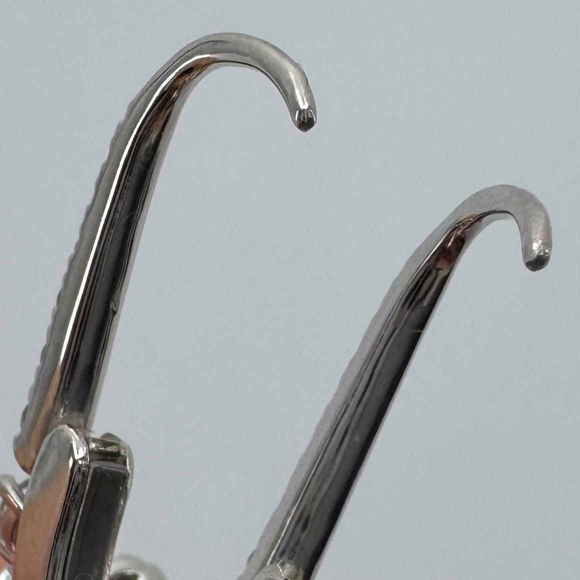 ［一点物/ダリアの羽］ピアス ブルーサファイア 0.5ct×2 OV