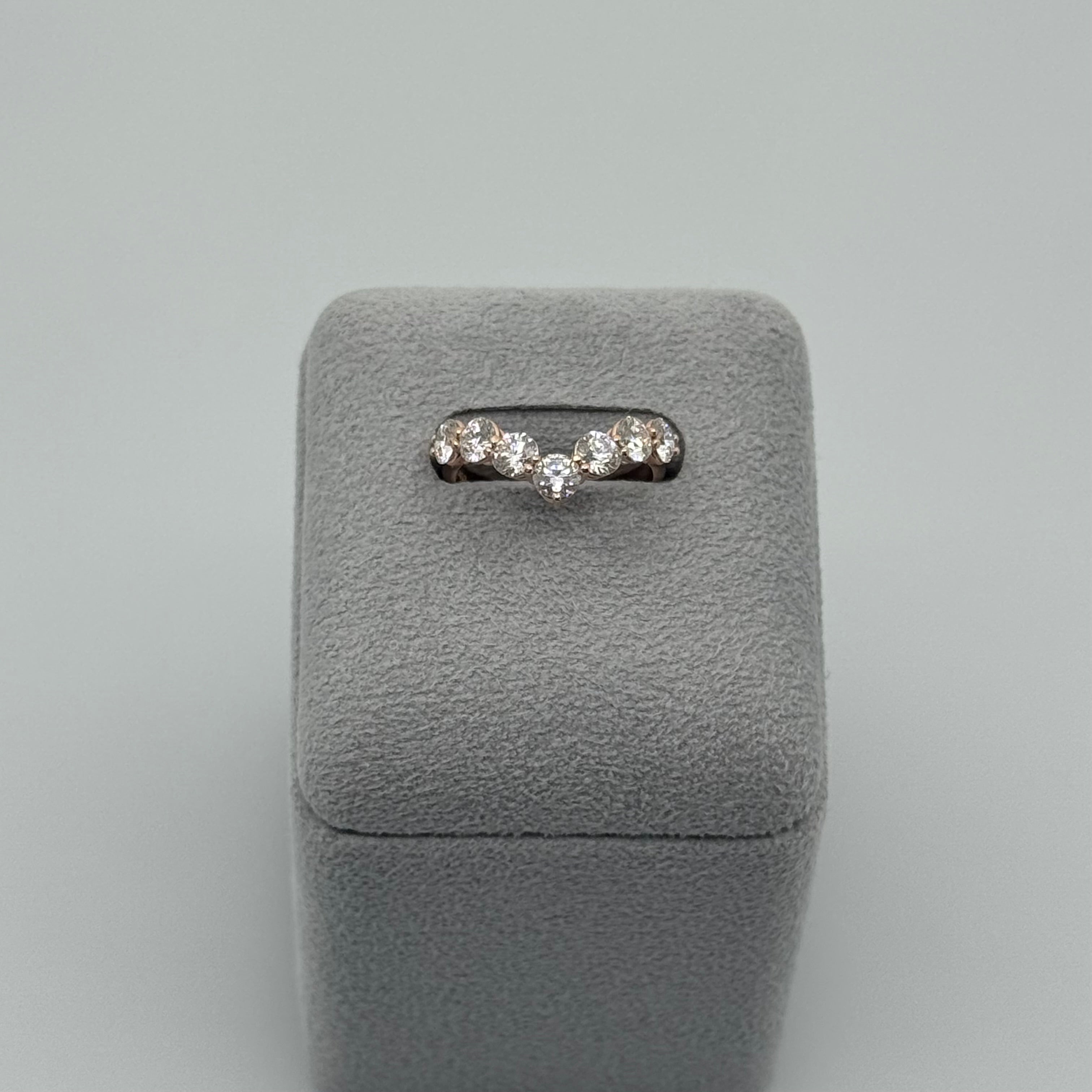 ［パピヨン］リング ダイヤ 1pc0.2ct×7pc