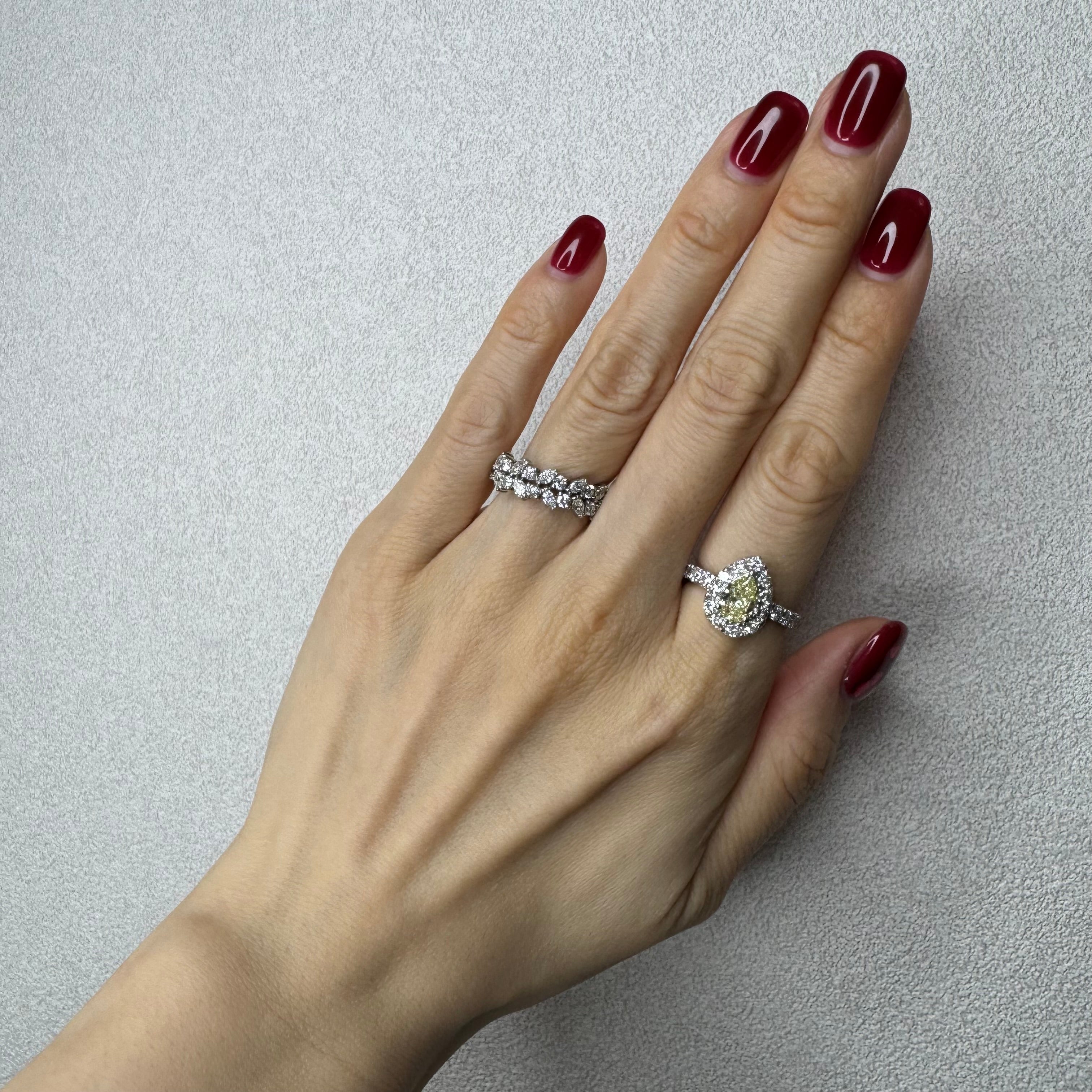 16［一点物］リング ダイヤ 0.9ct PS PT