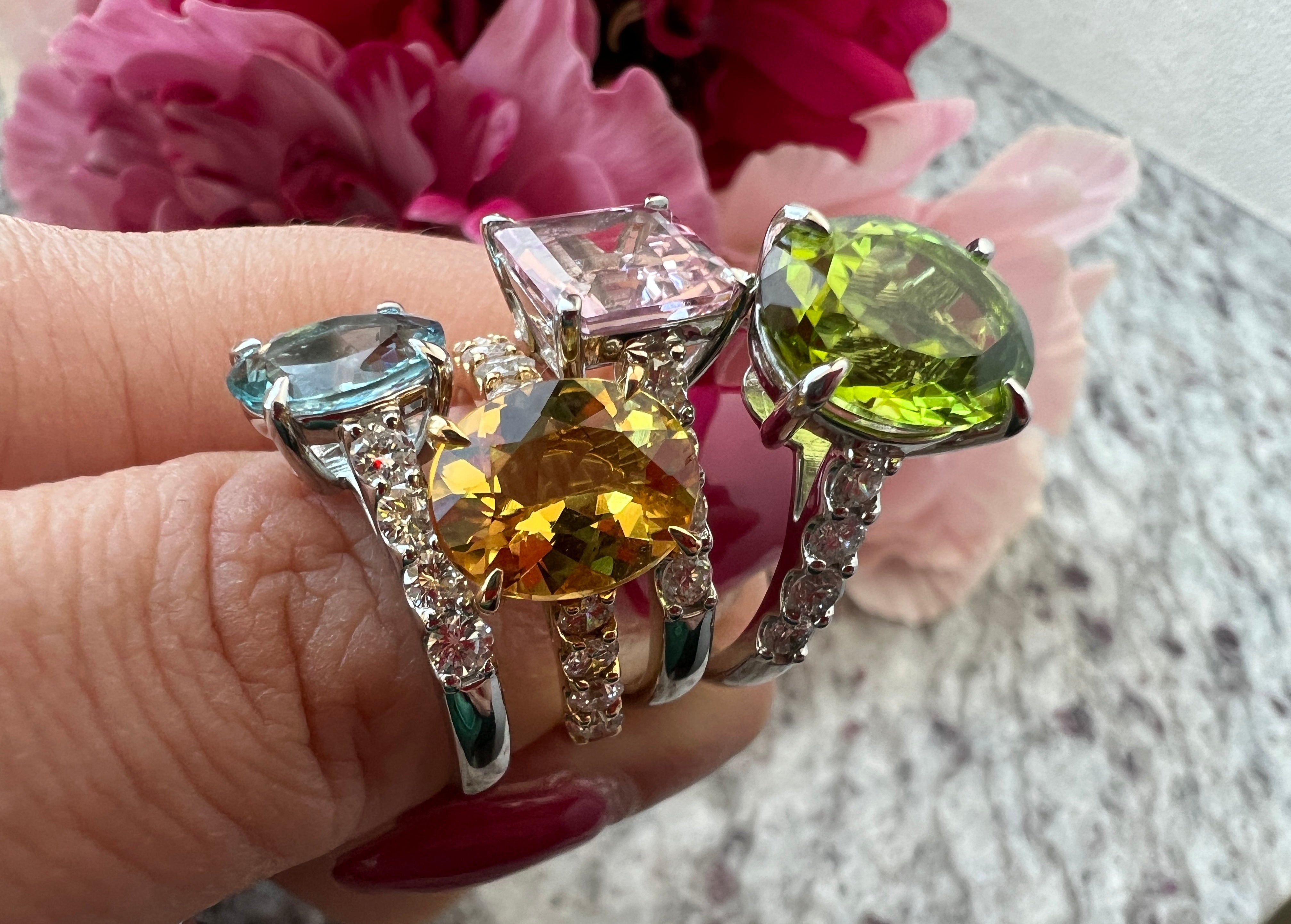 ［一点物/ソワレ］リング アクアマリン 1.3ct前後 SQ PT K18YG