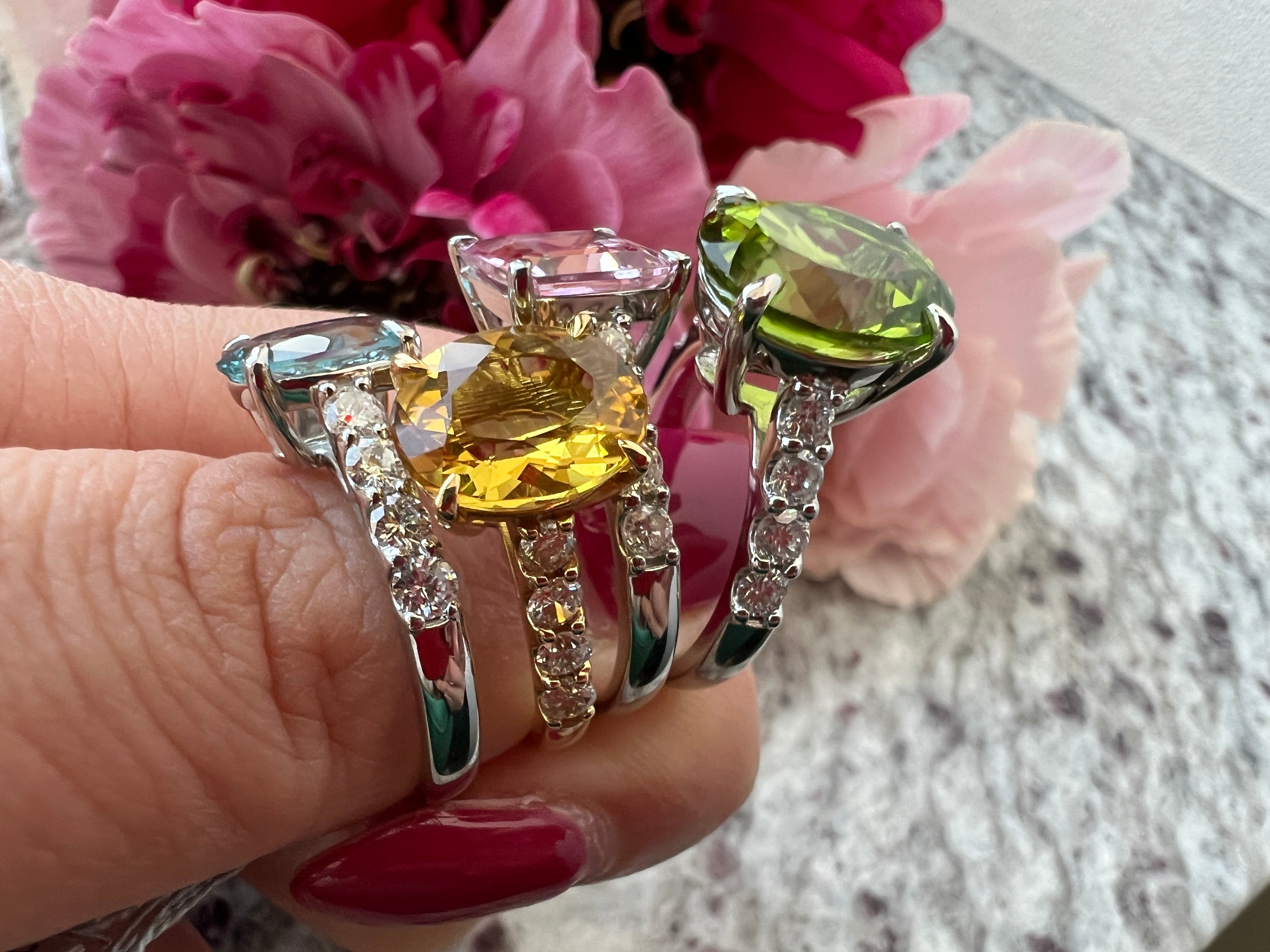 182［一点物/ソワレ］リング ペリドット 4.2ct前後 OV PT