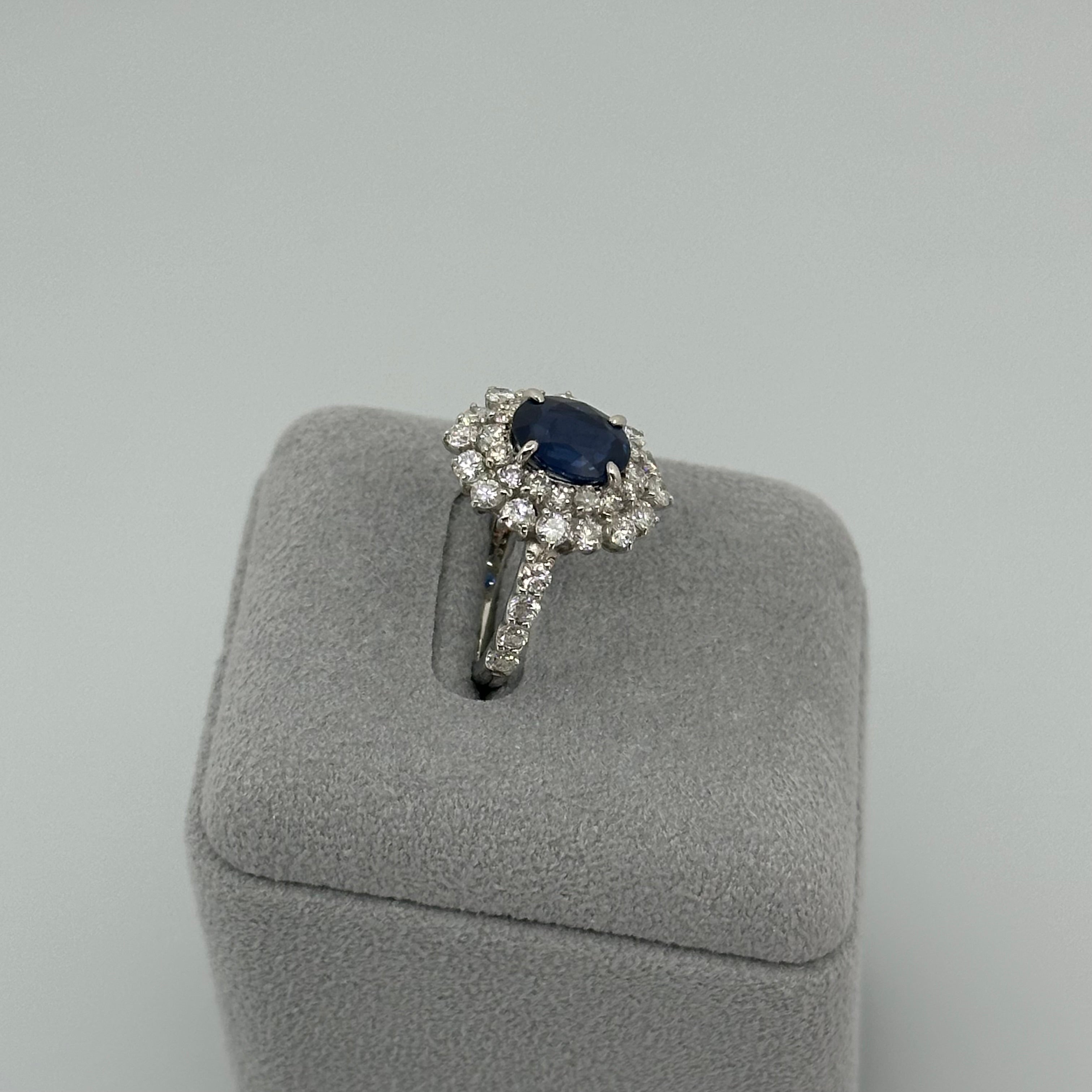 ［一点物］リング サファイア 2.3ct OV PT
