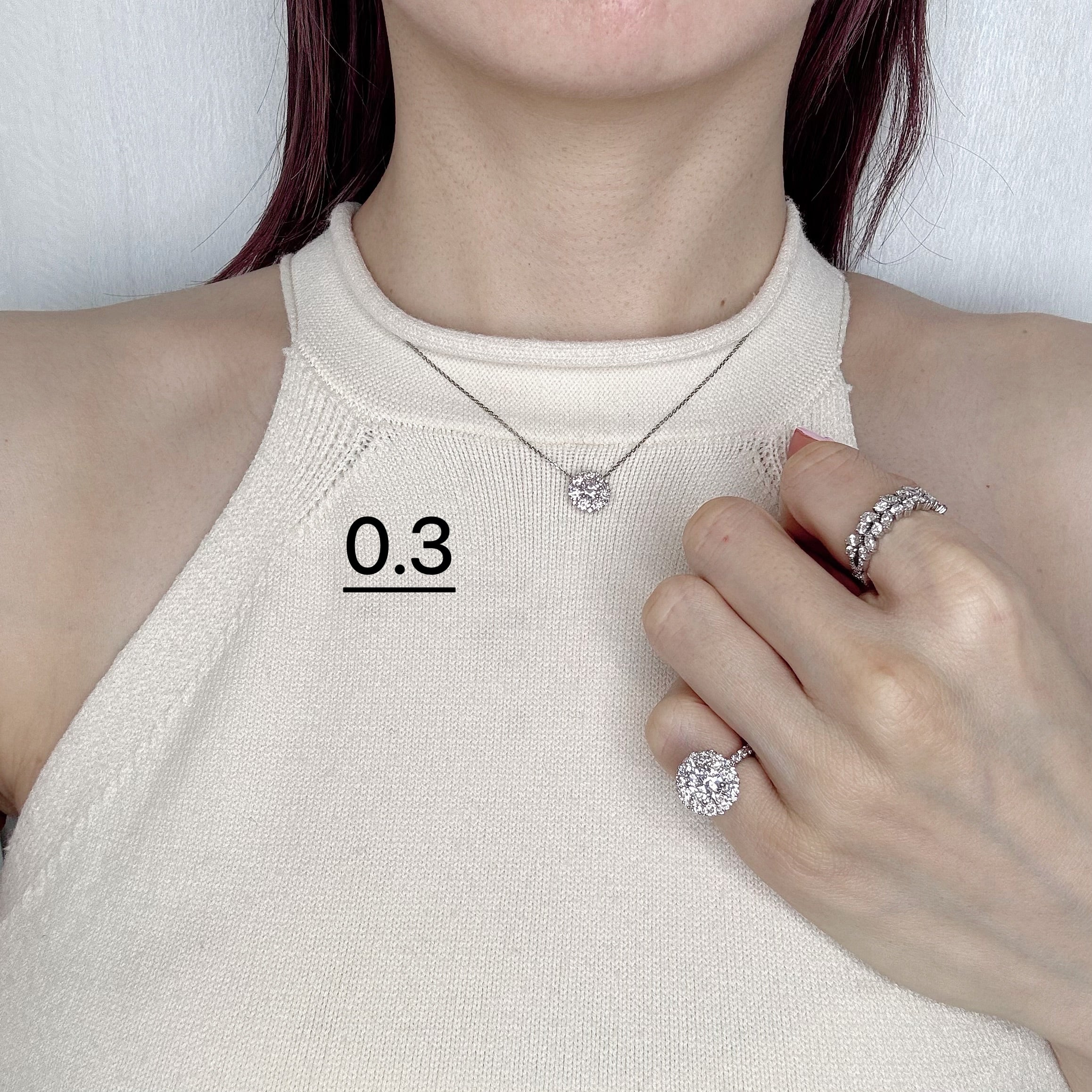 ［メメール］ネックレス ダイヤ