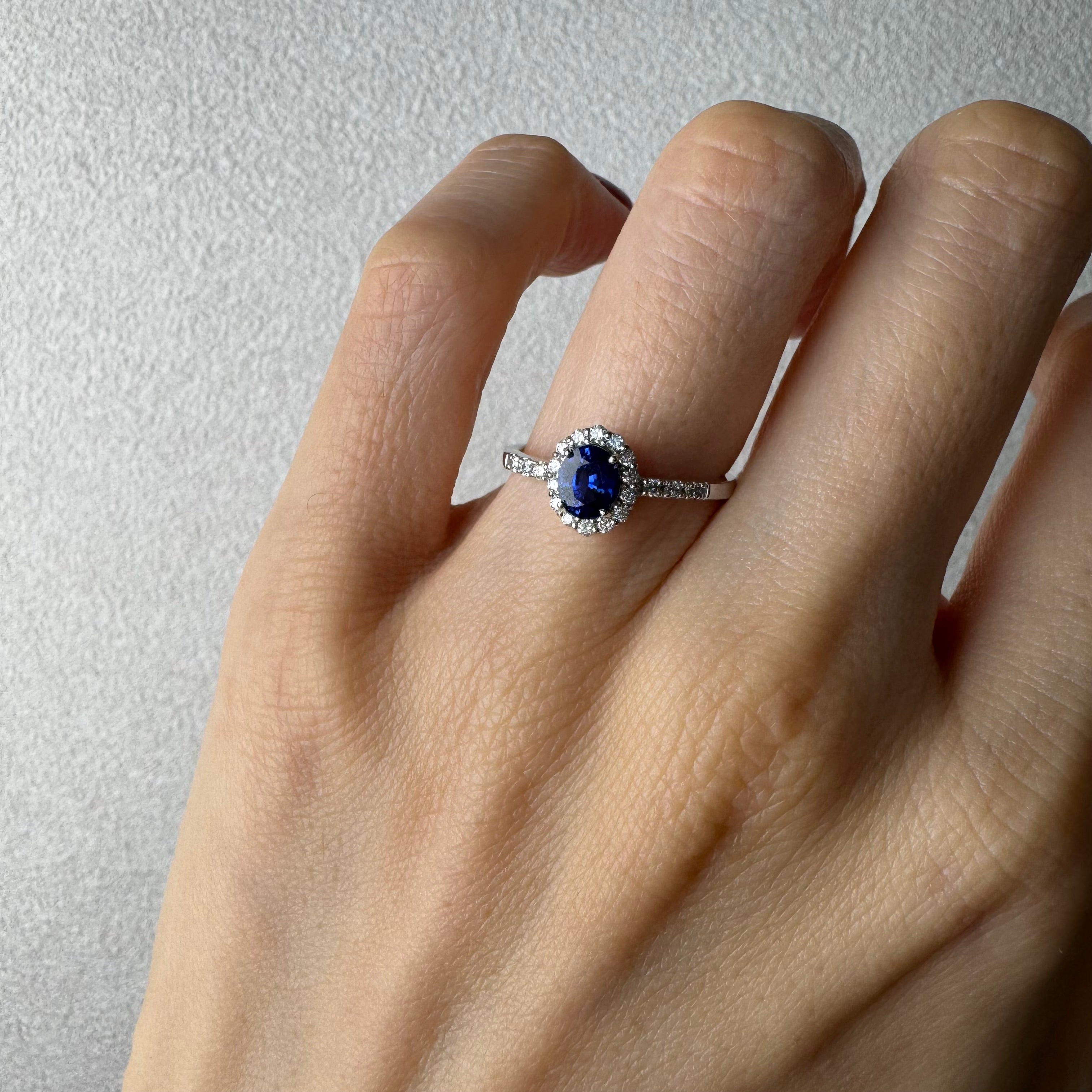 103［一点物］リング ブルーサファイア 0.5ct前後 OV PT