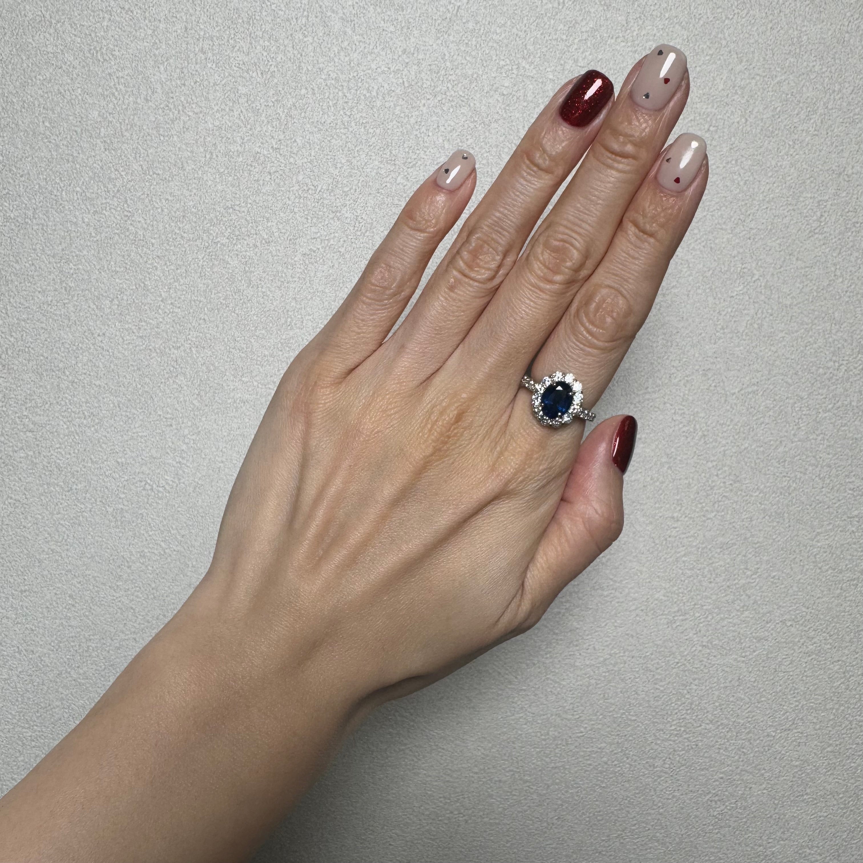 67［一点物］リング ブルーサファイア 2.7ct OV PT