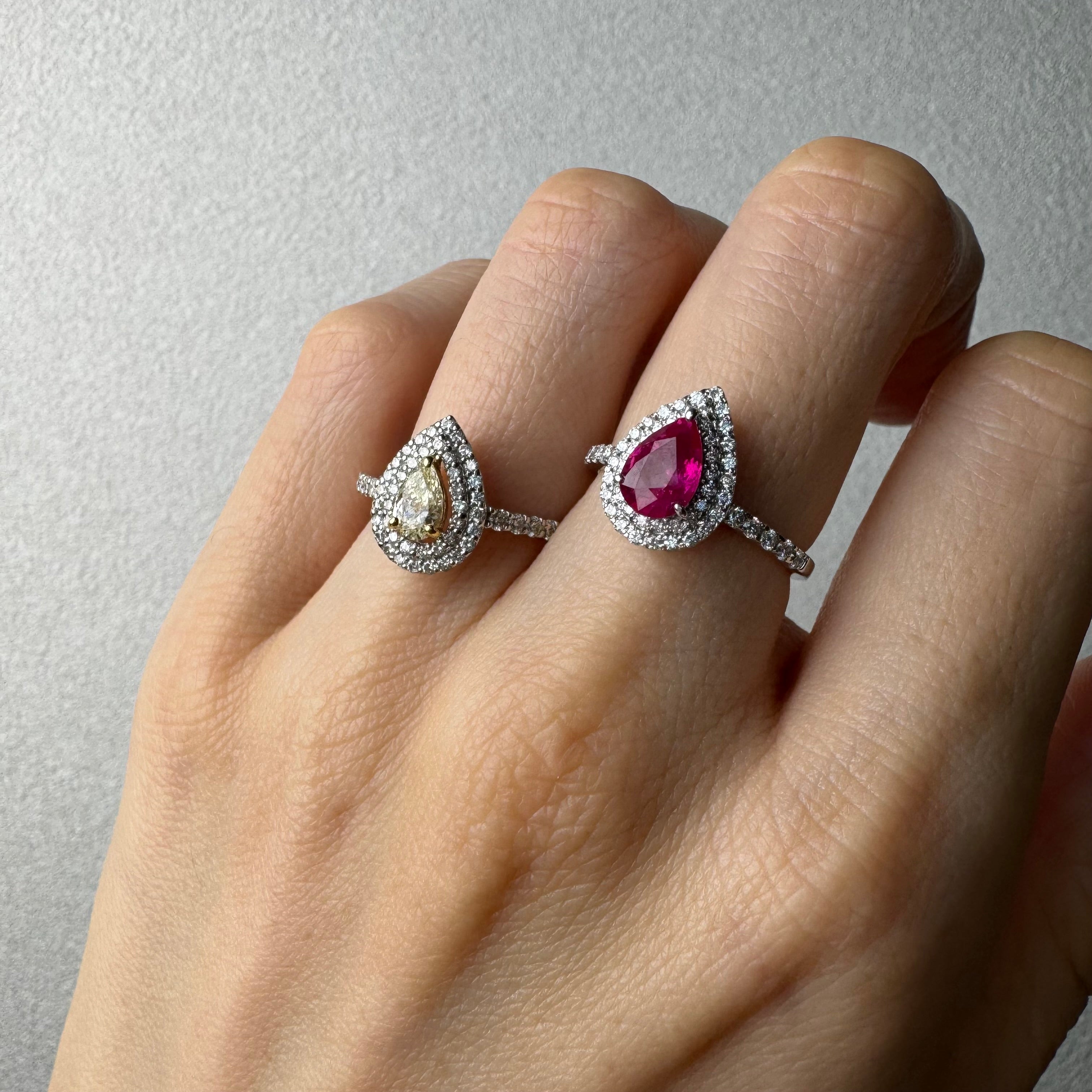 85［一点物］リング ルビー 1.0ct前後 PS PT