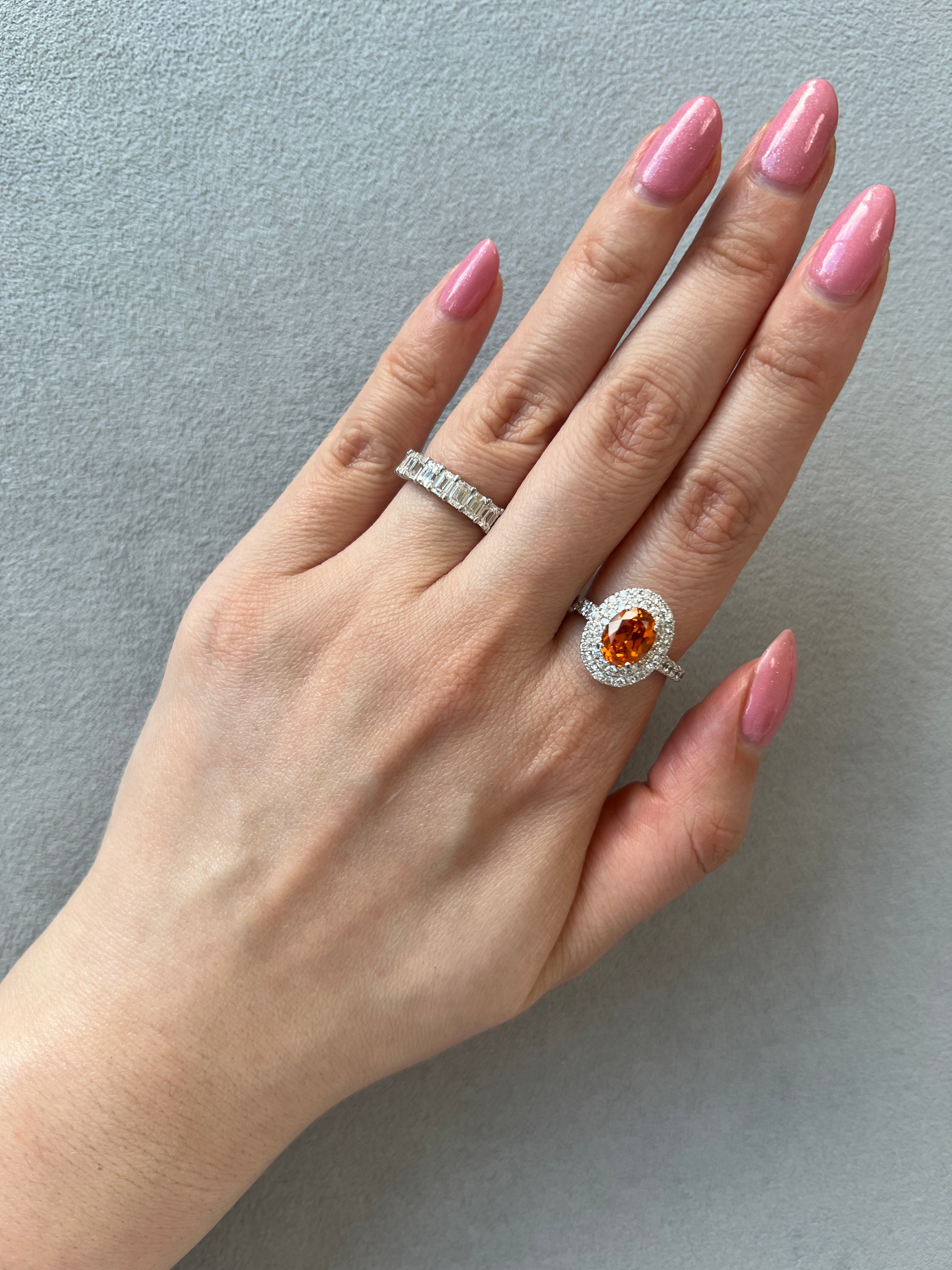 ［エクラ］リング ダイヤ 1pc0.2ct前後×8pc 1.4ct前後 EM